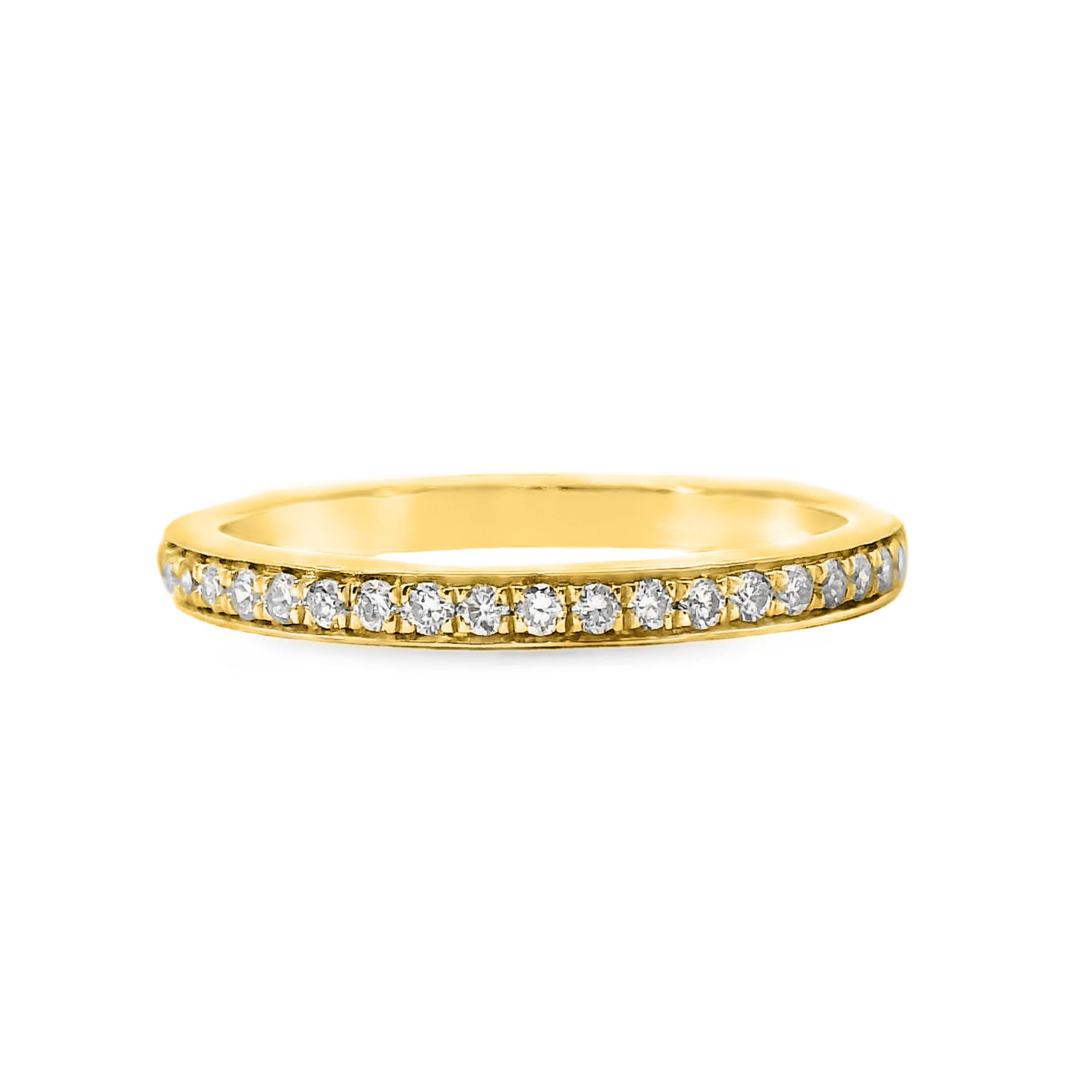 Grain Set Diamond Wedding Ring 21 = 0.21ct