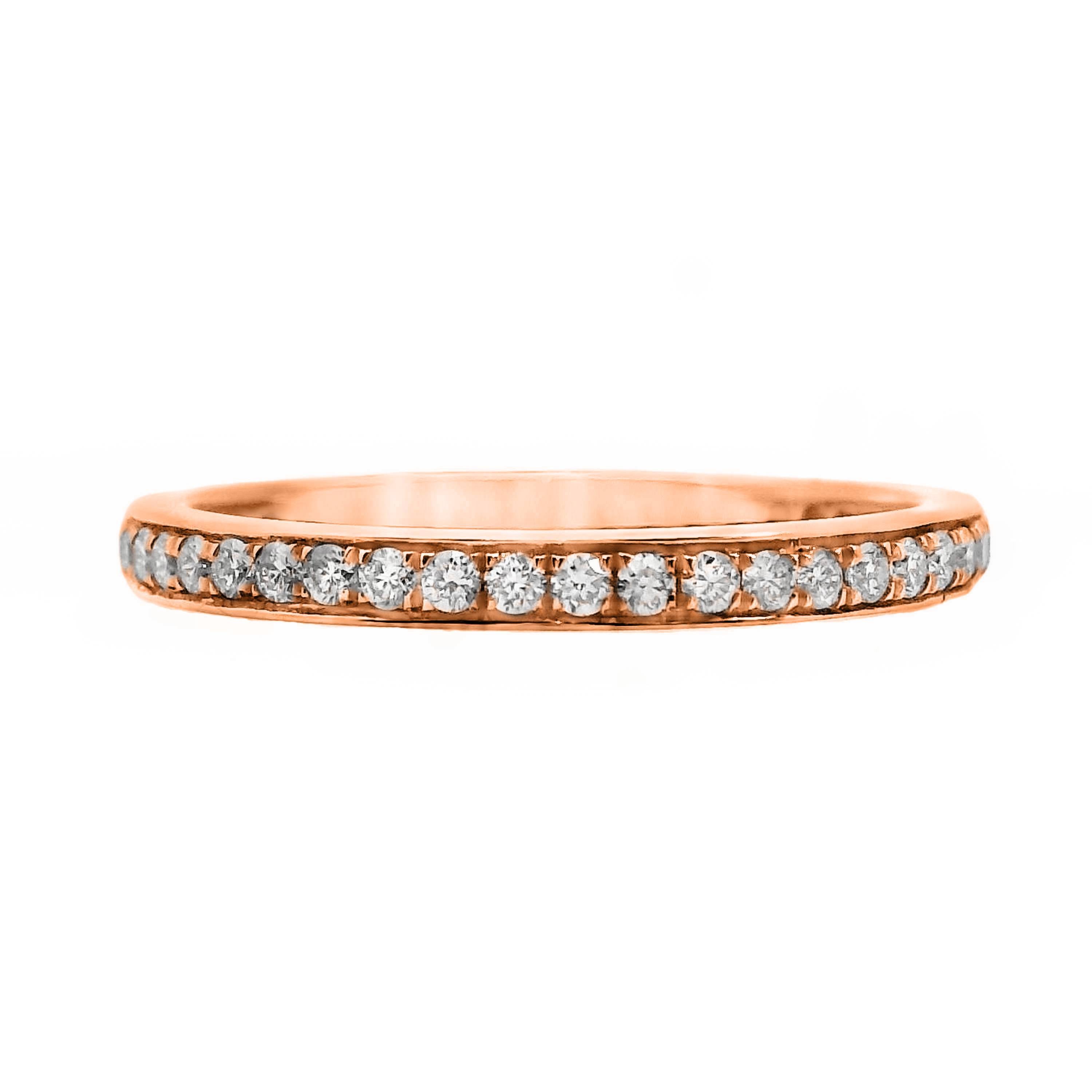 Grain Set Diamond Wedding Ring