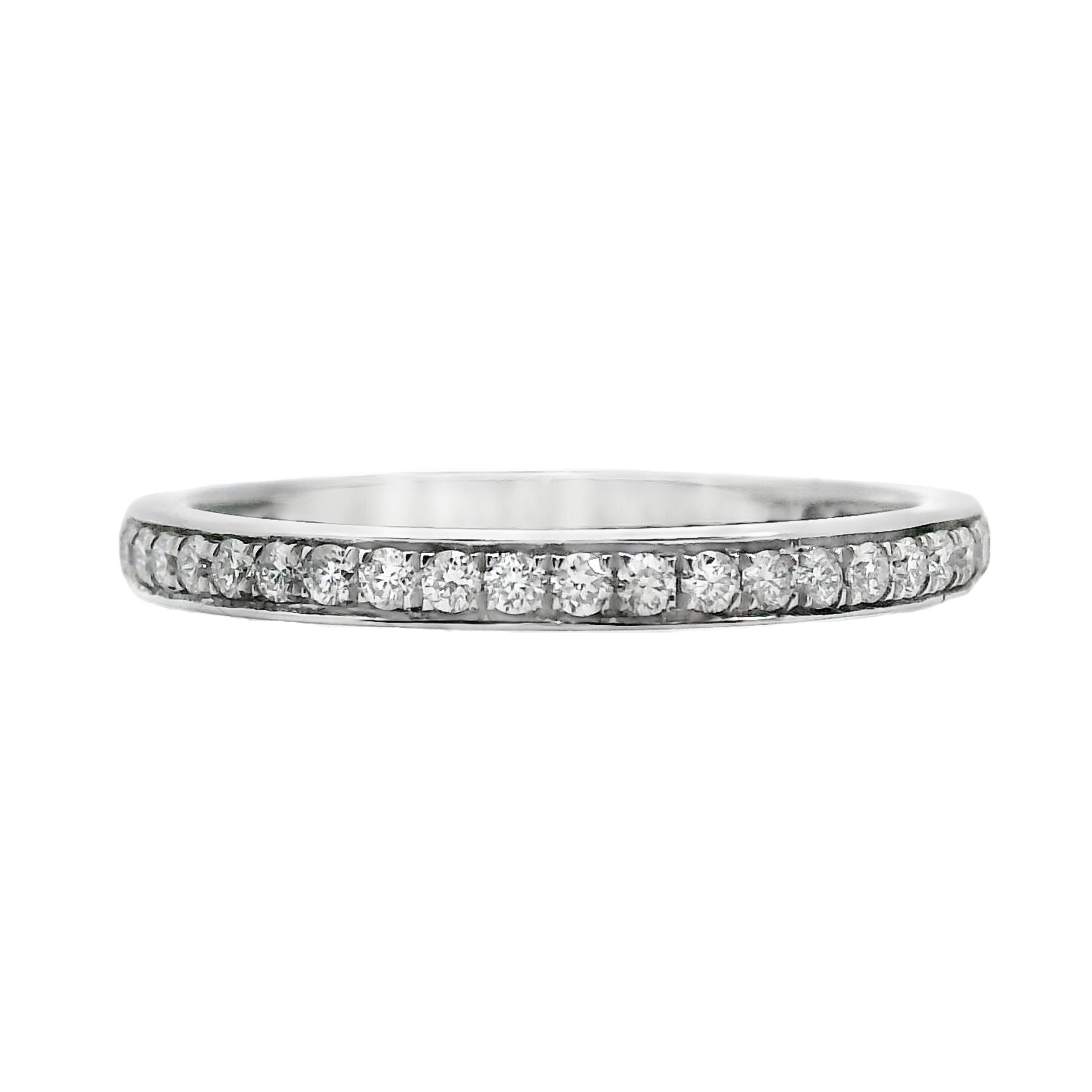 Grain Set Diamond Wedding Ring