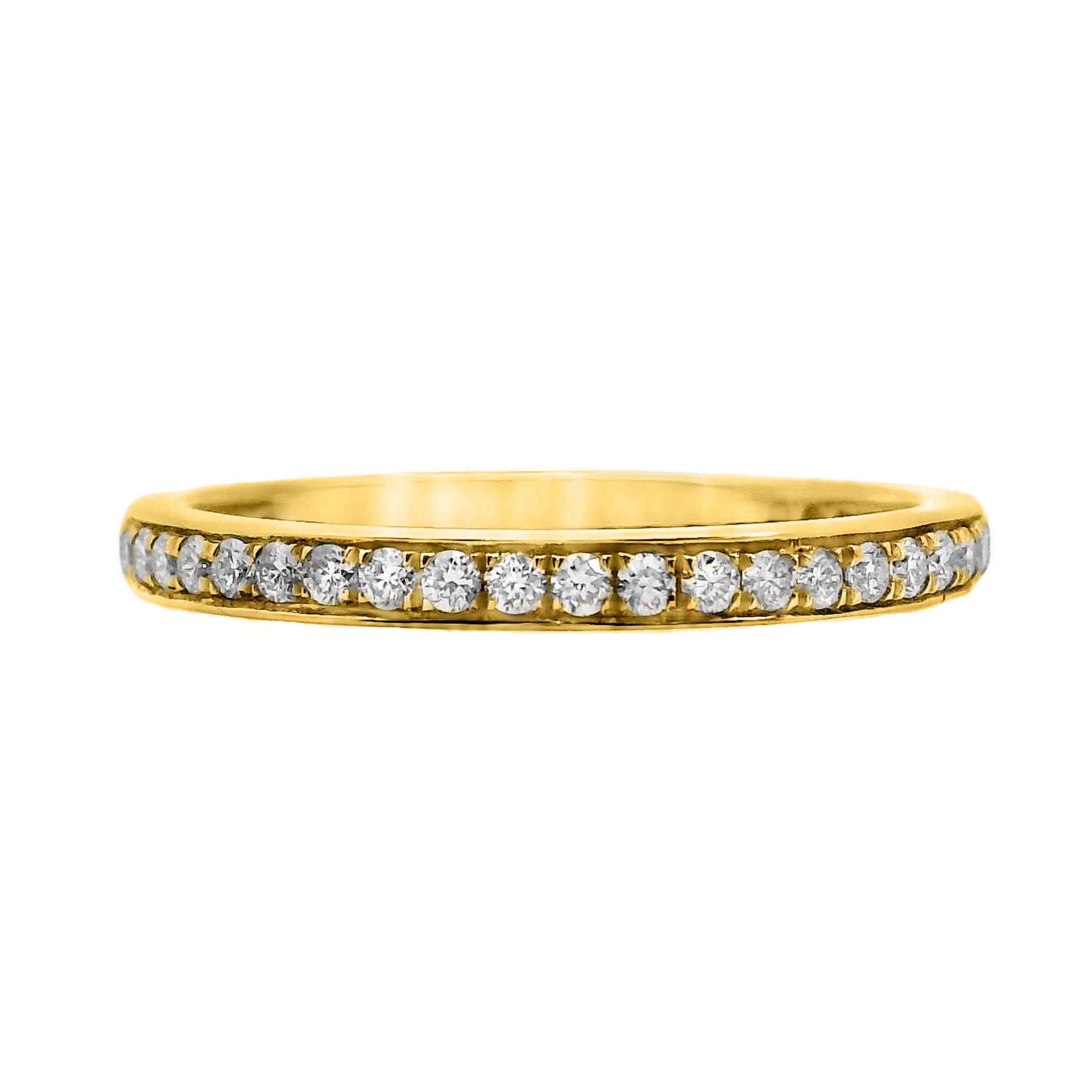Grain Set Diamond Wedding Ring