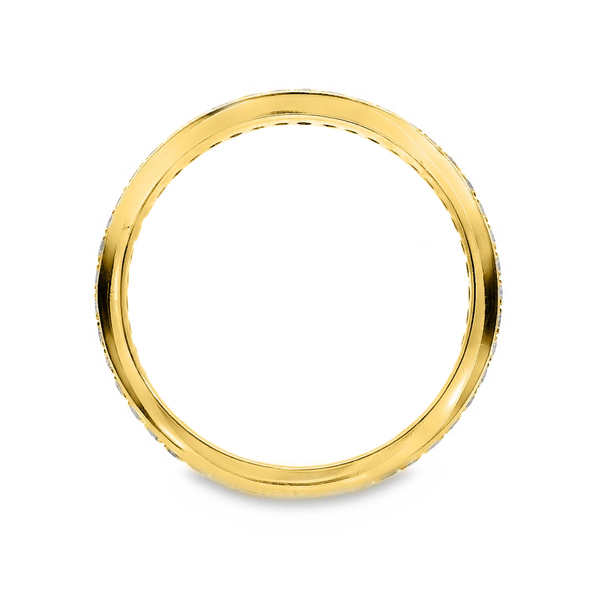 Grain Set Diamond Wedding Ring