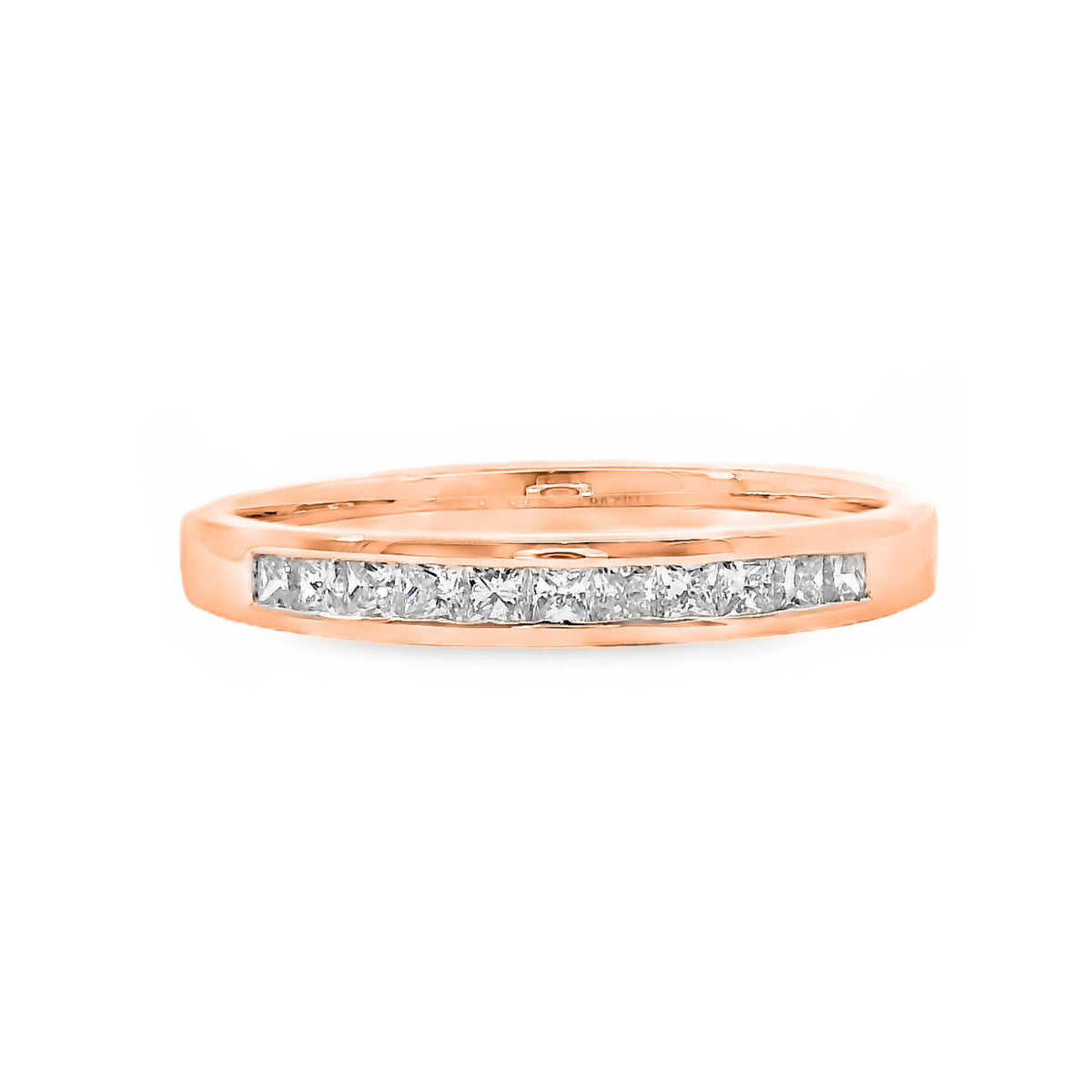 Princess Cut Diamond Channel Set Ring 11 = 0.26ct