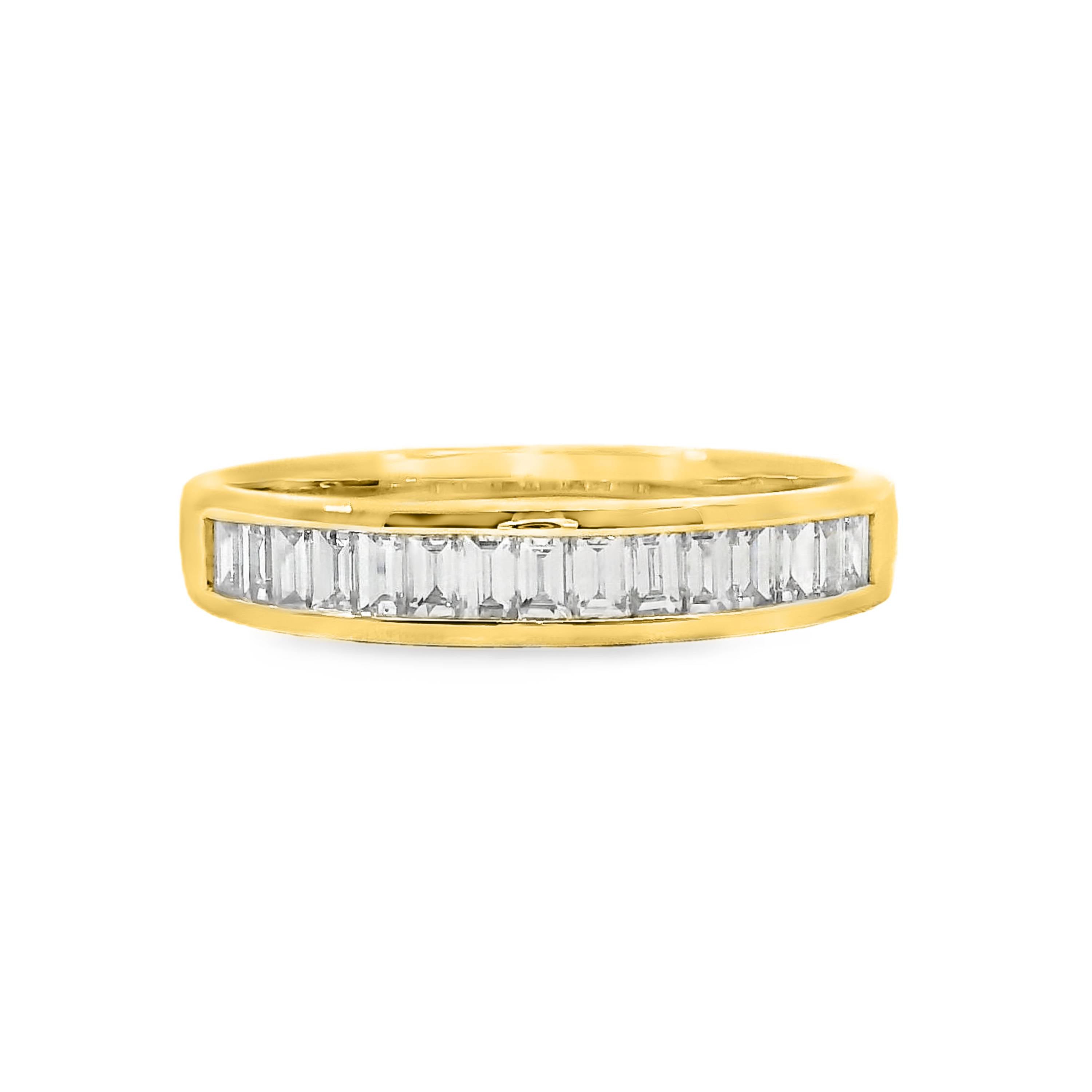 Baguette Diamond Channel Set Ring 16 = 0.50ct