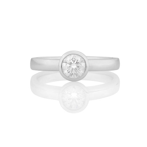 Millie Diamond Solitaire Round Brilliant Cut Engagement Ring