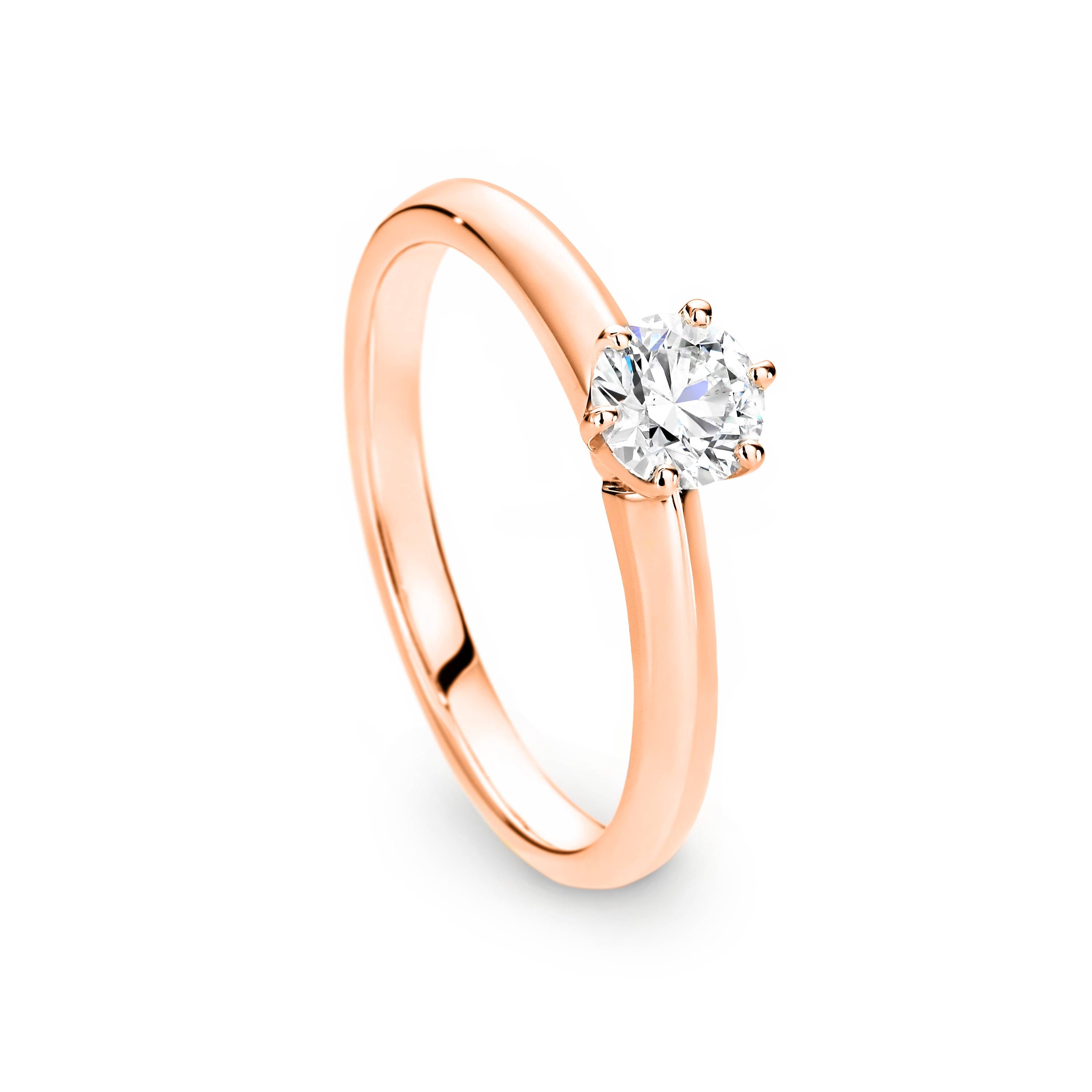 Ella Diamond Solitaire Round Brilliant Cut Engagement Ring