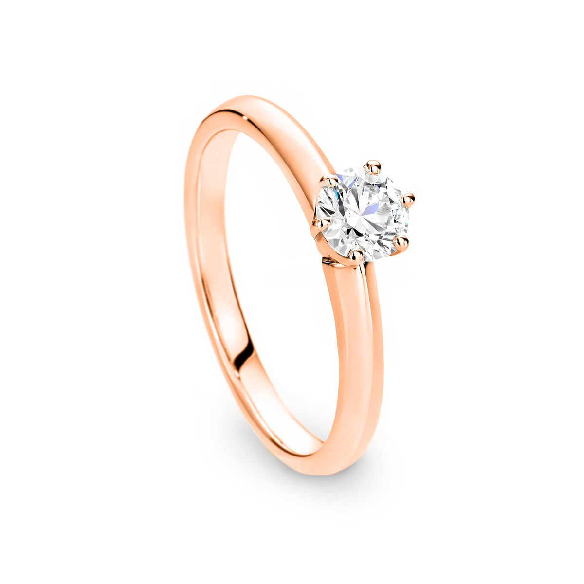 Ella Diamond Solitaire Round Brilliant Cut Engagement Ring