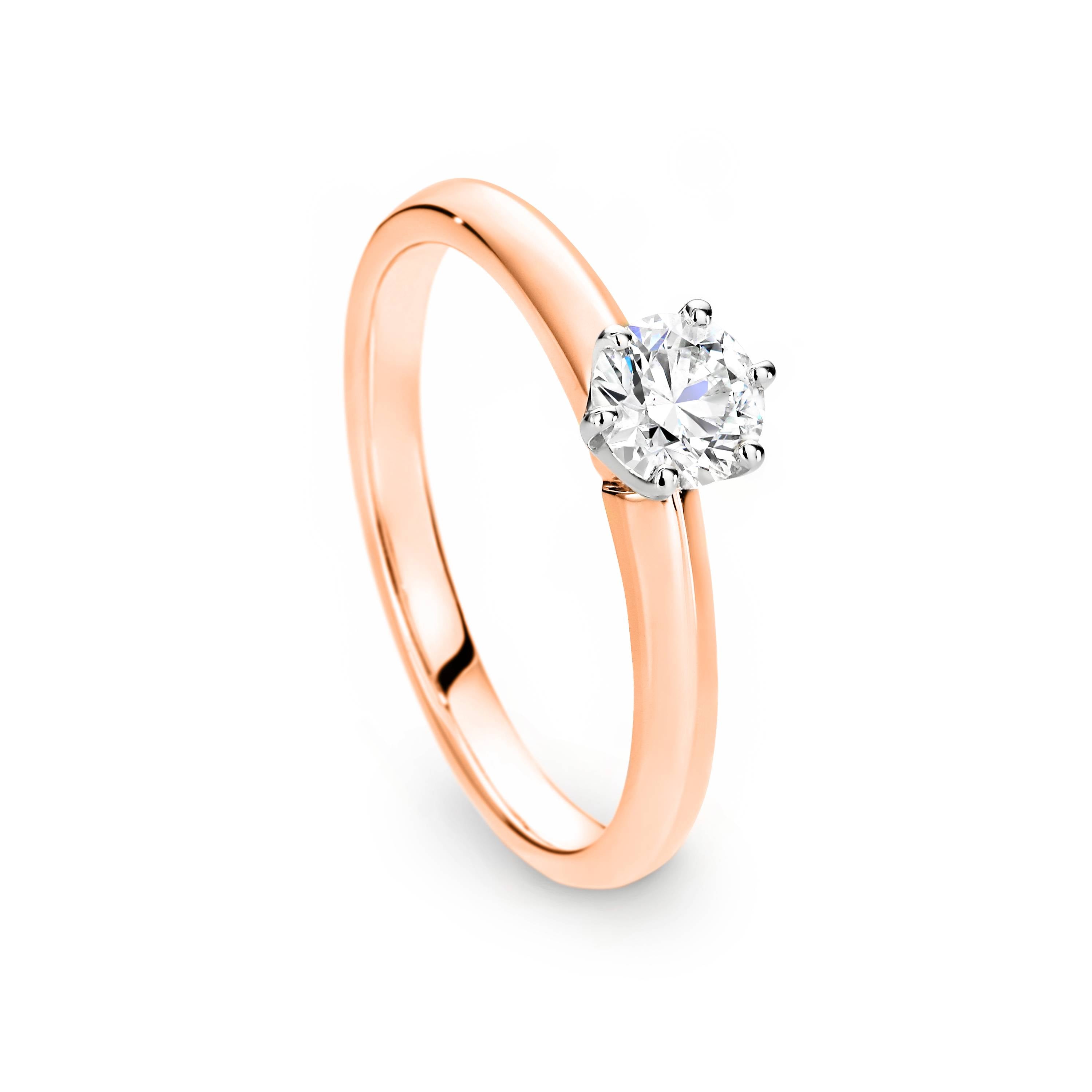 Ella Diamond Solitaire Round Brilliant Cut Engagement Ring