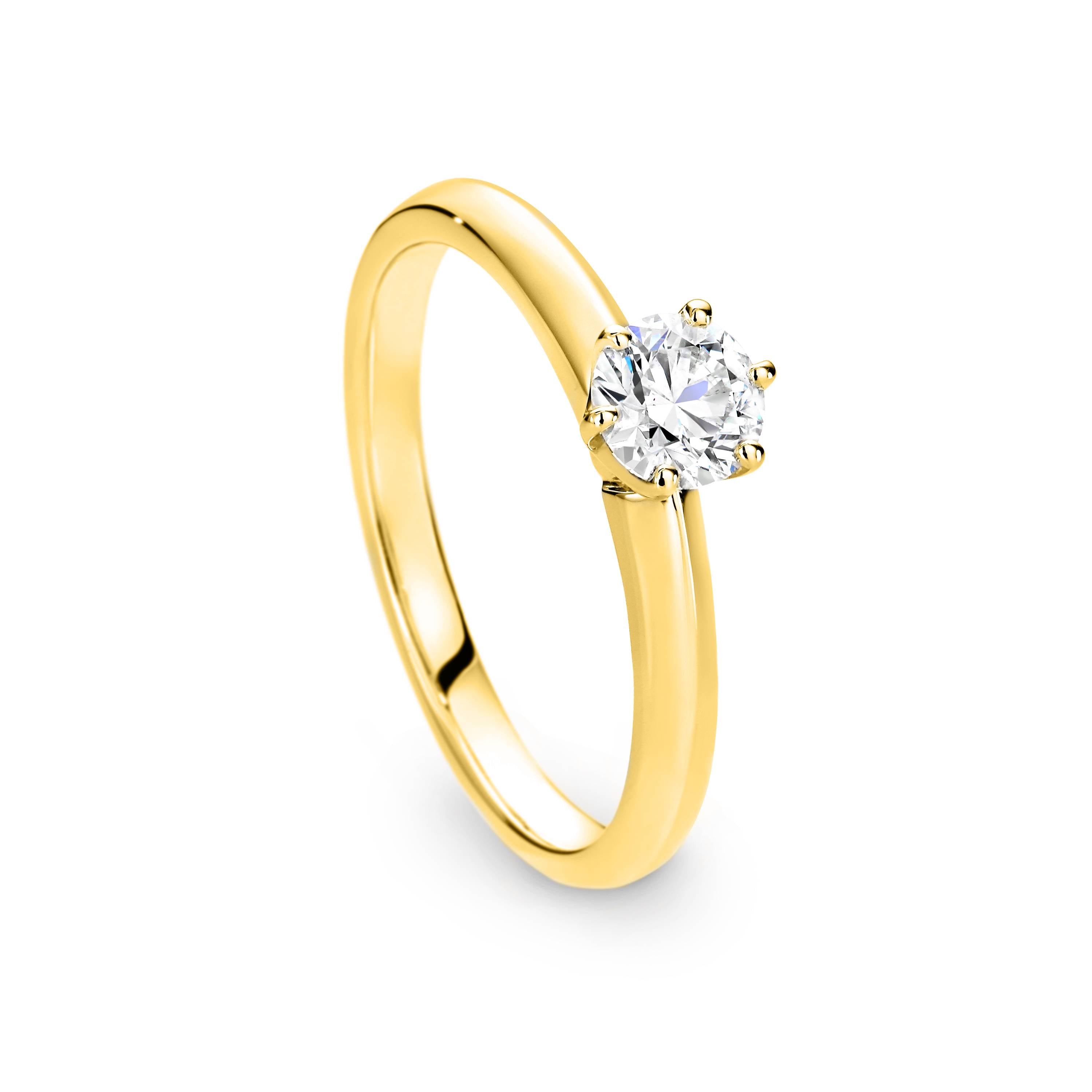 Ella Diamond Solitaire Round Brilliant Cut Engagement Ring