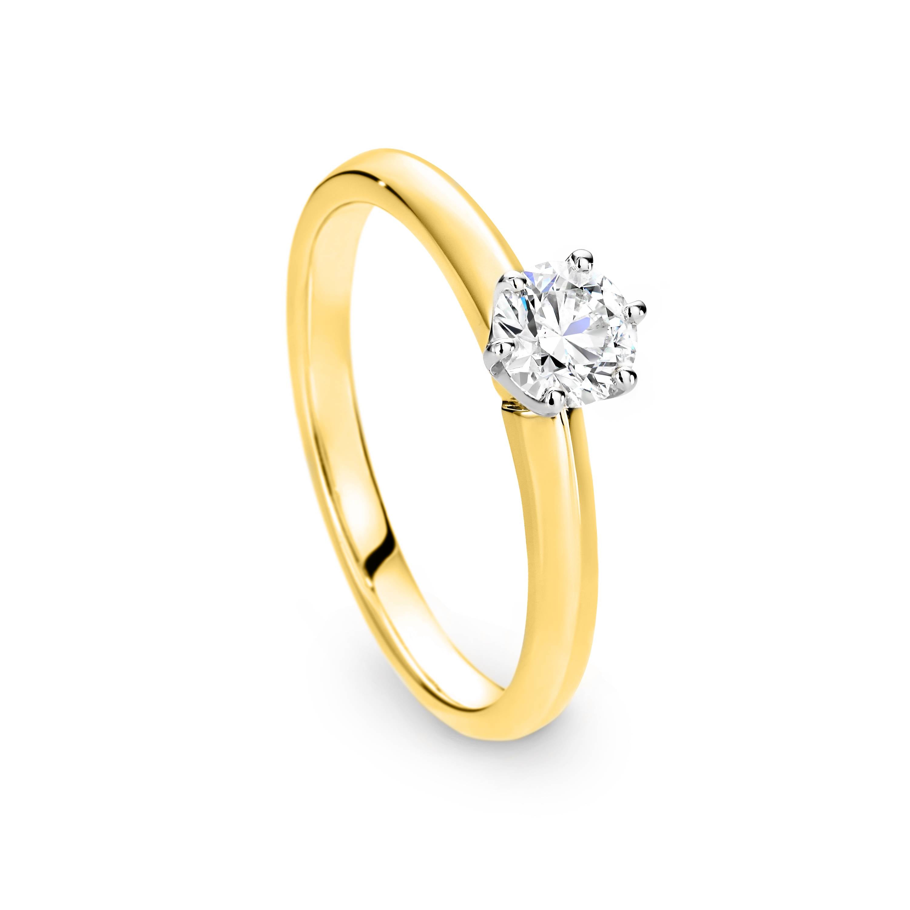 Ella Diamond Solitaire Round Brilliant Cut Engagement Ring