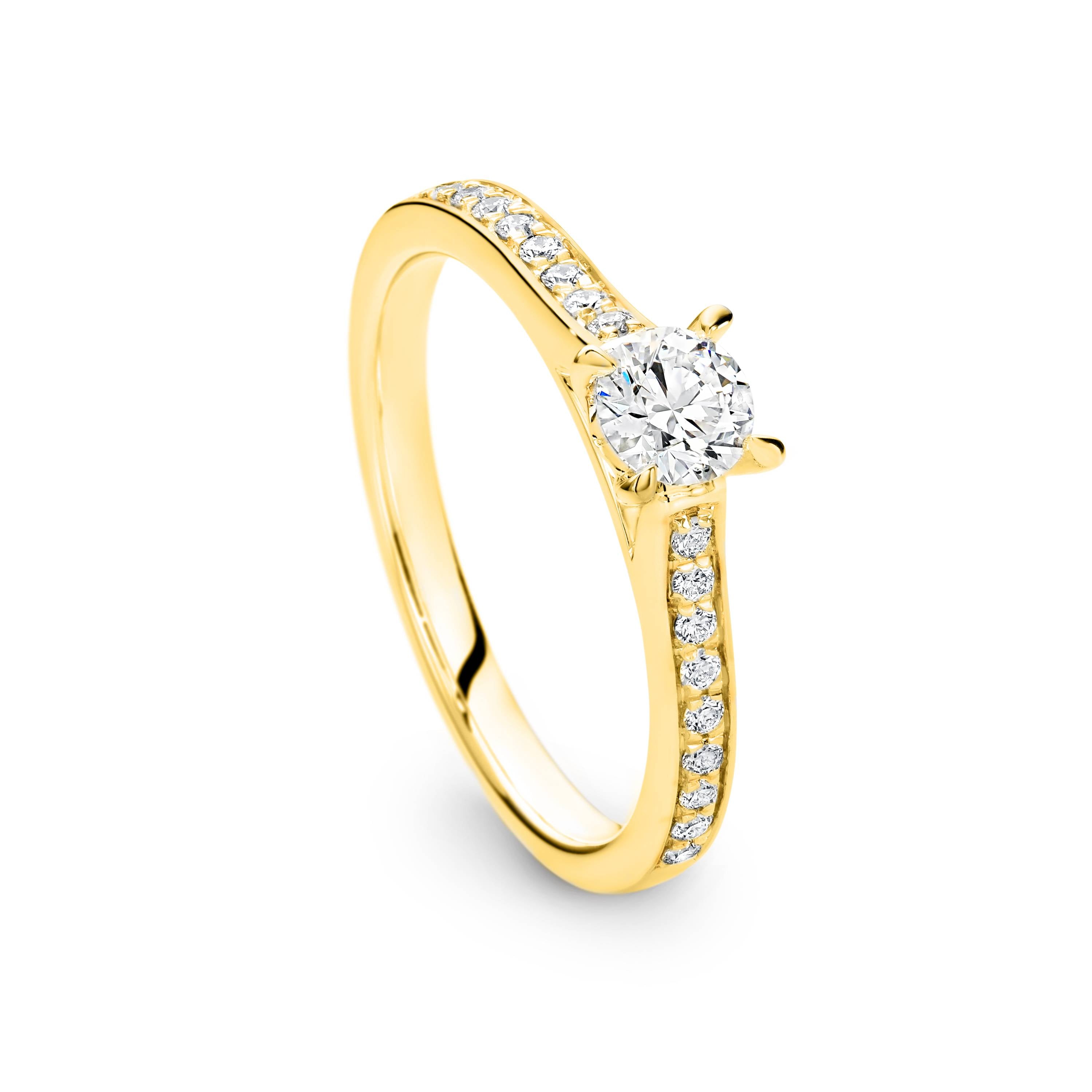 Ellie Diamond Solitaire Round Brilliant Cut Engagement Ring