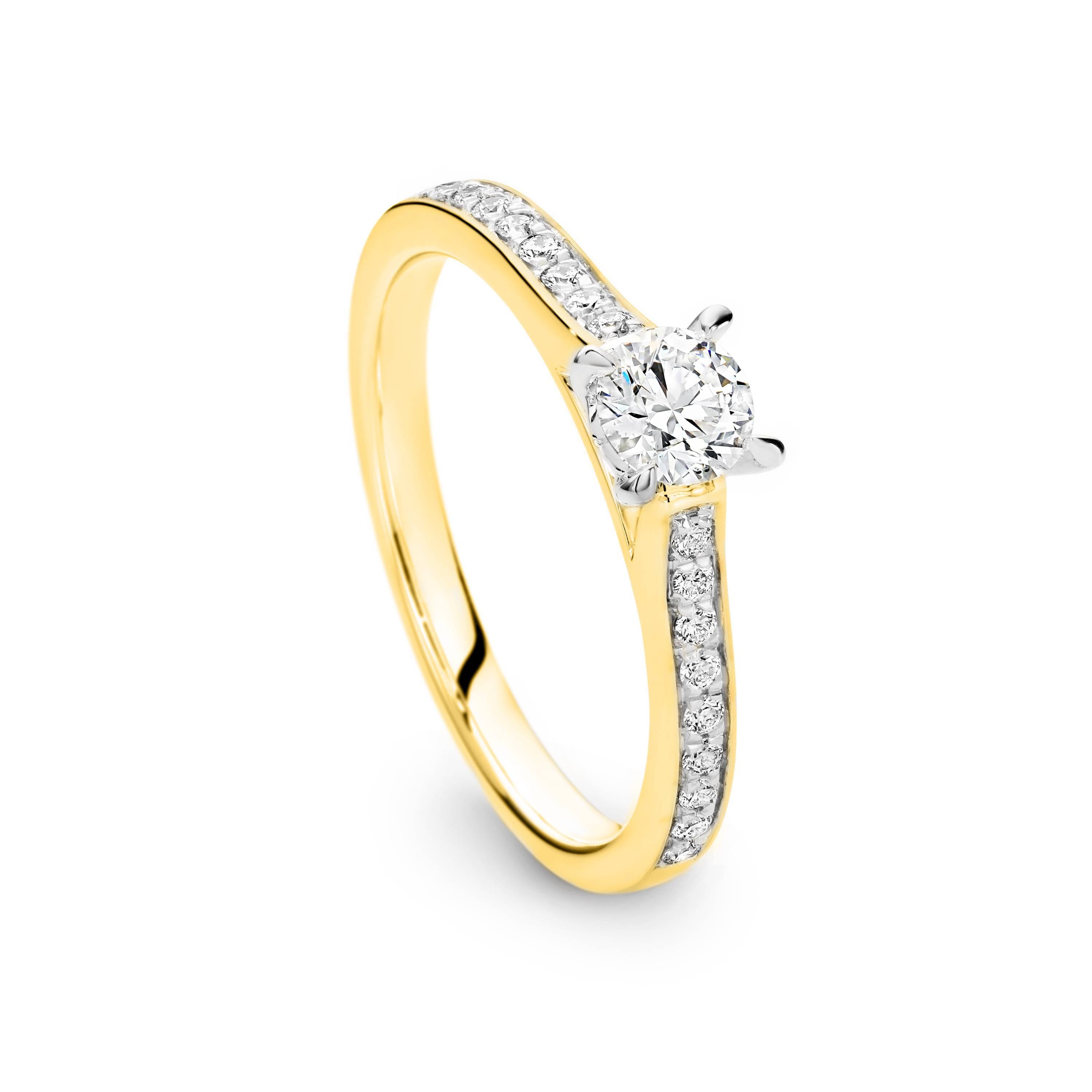 Ellie Diamond Solitaire Round Brilliant Cut Engagement Ring