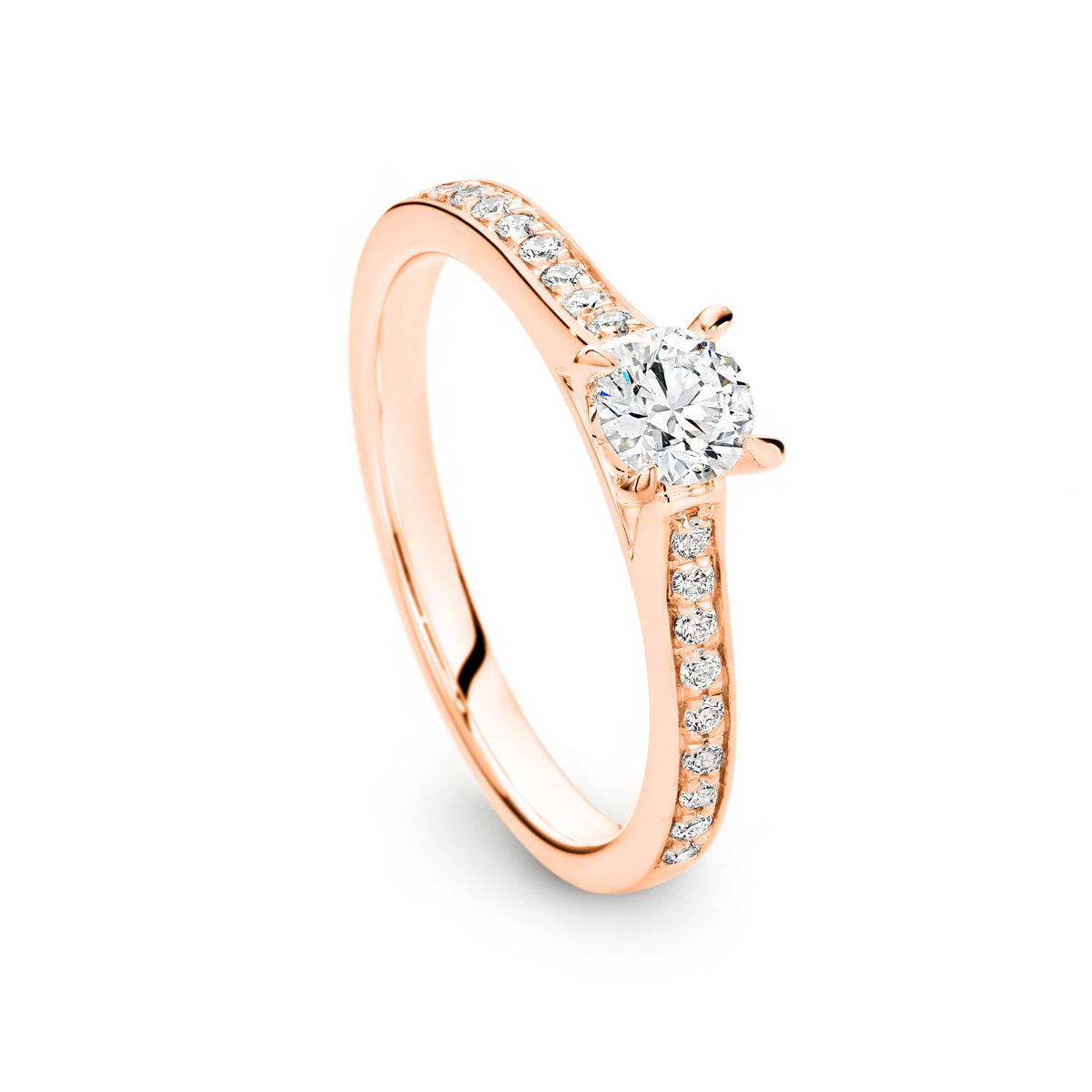 Ellie Diamond Solitaire Round Brilliant Cut Engagement Ring