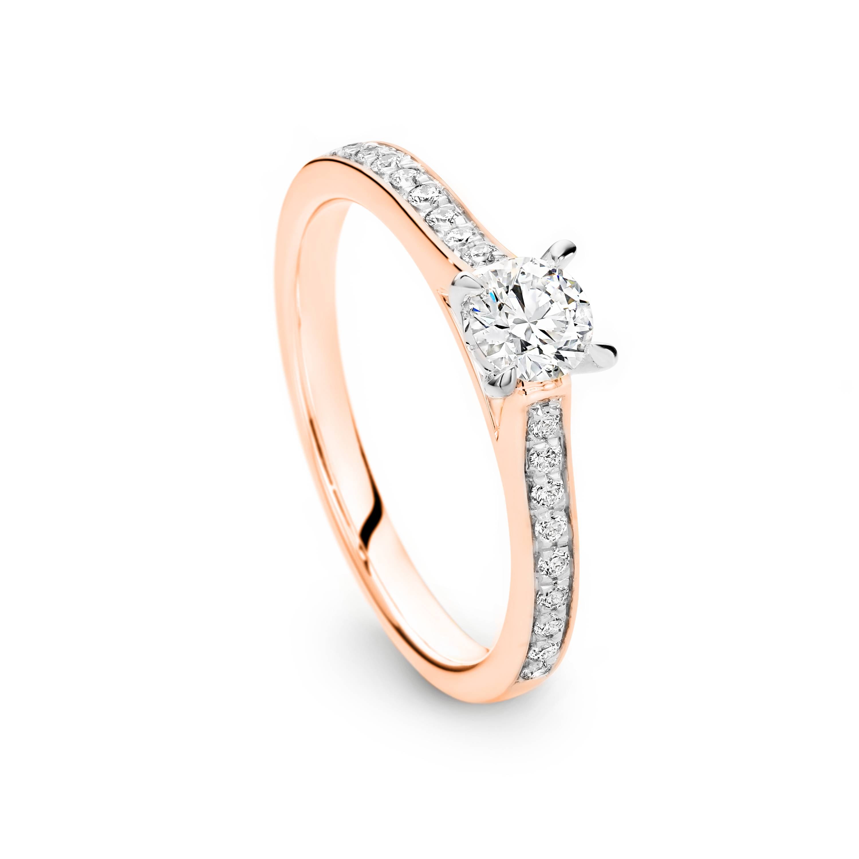 Ellie Diamond Solitaire Round Brilliant Cut Engagement Ring