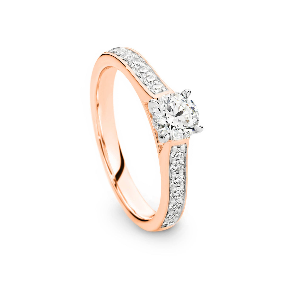 Violet Diamond Solitaire Round Brilliant Cut Engagement Ring