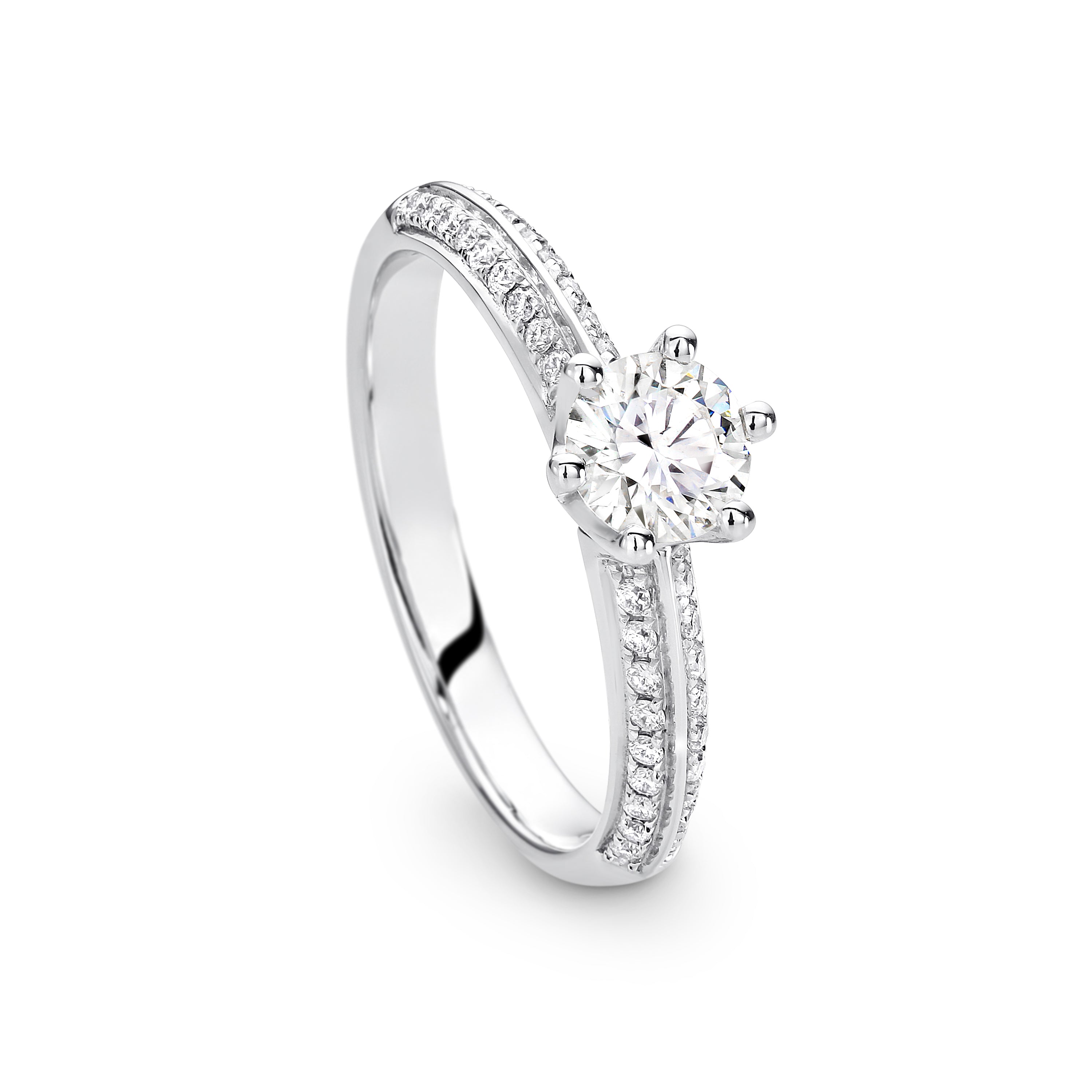 Penelope Diamond Solitaire Round Brilliant Cut Engagement Ring