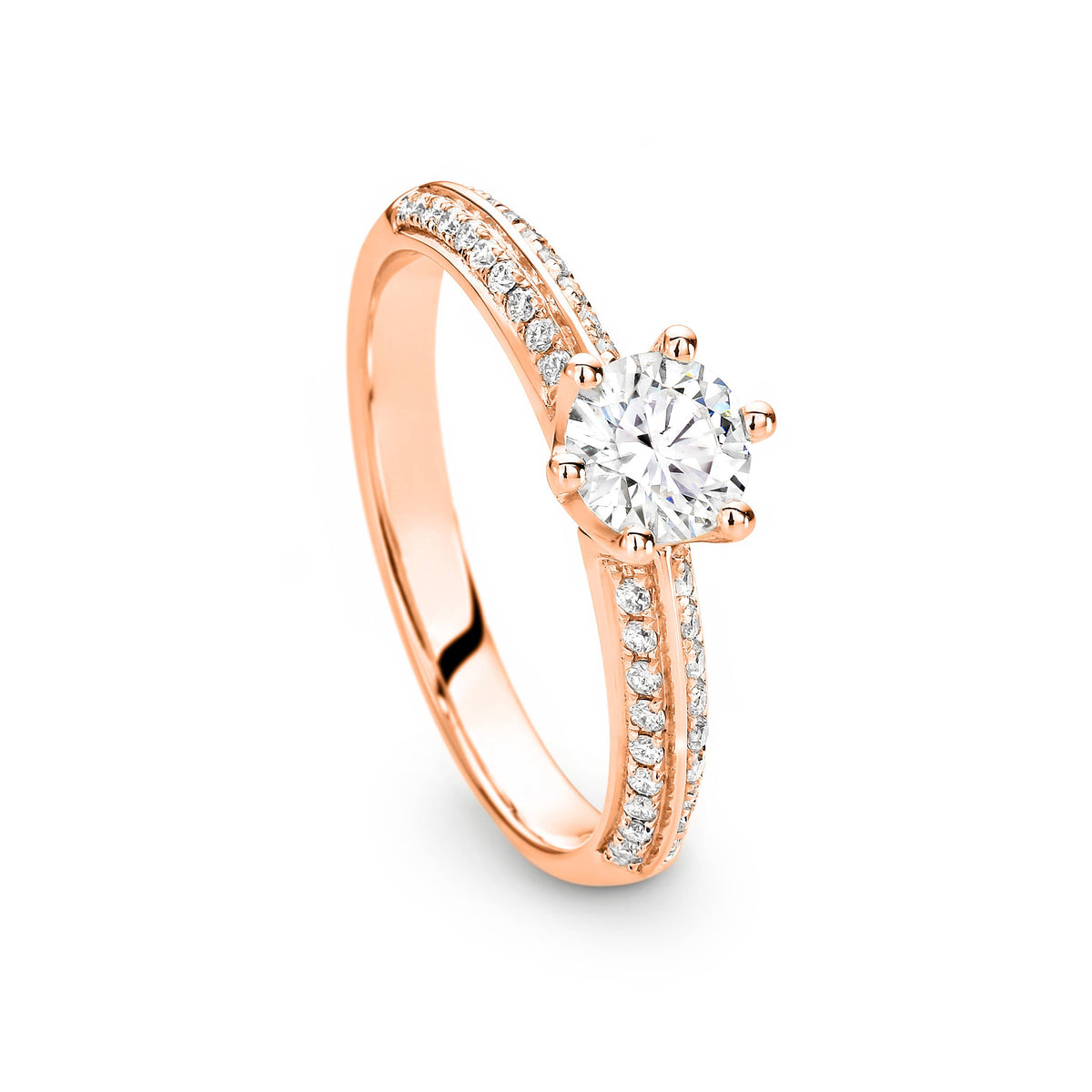 Penelope Diamond Solitaire Round Brilliant Cut Engagement Ring