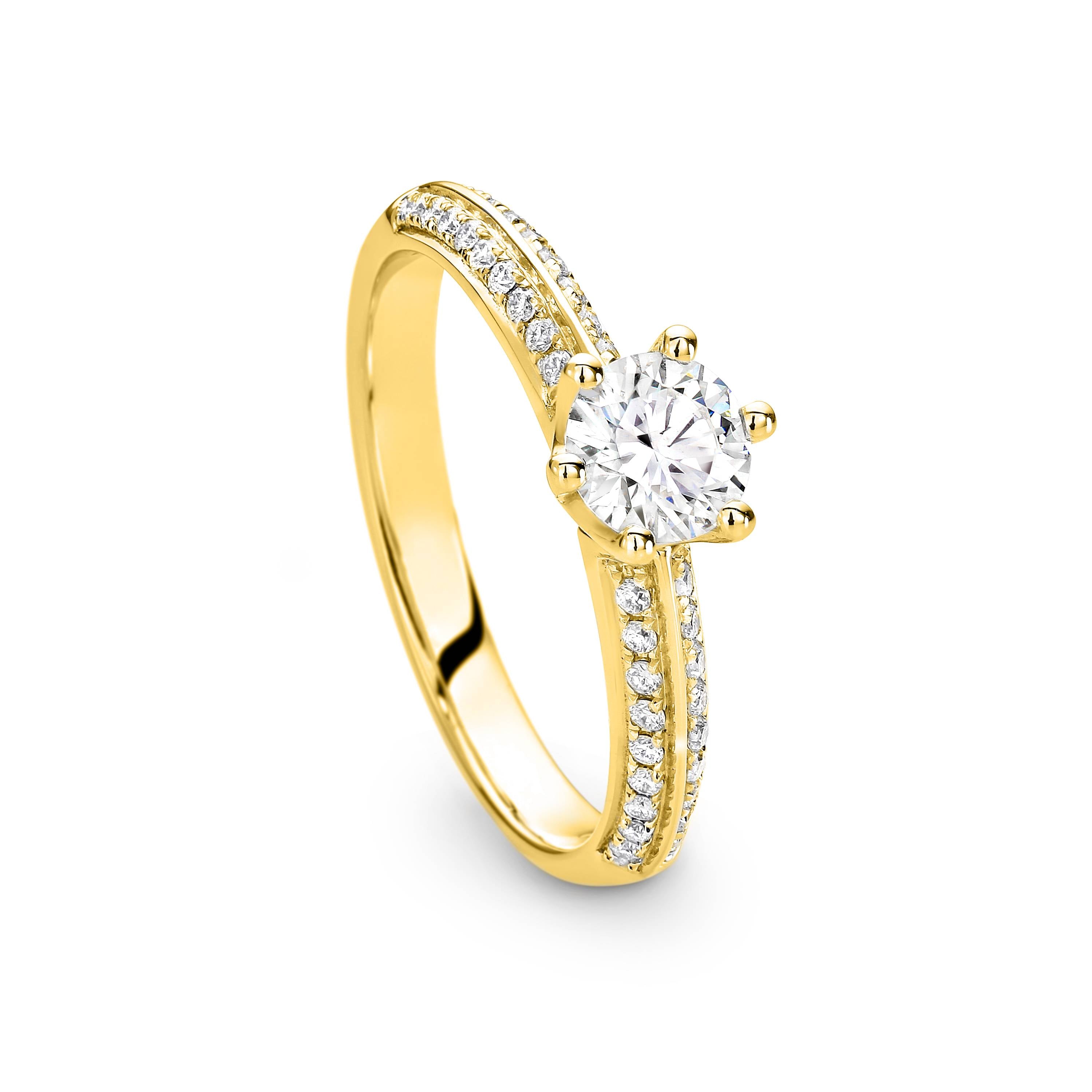 Penelope Diamond Solitaire Round Brilliant Cut Engagement Ring