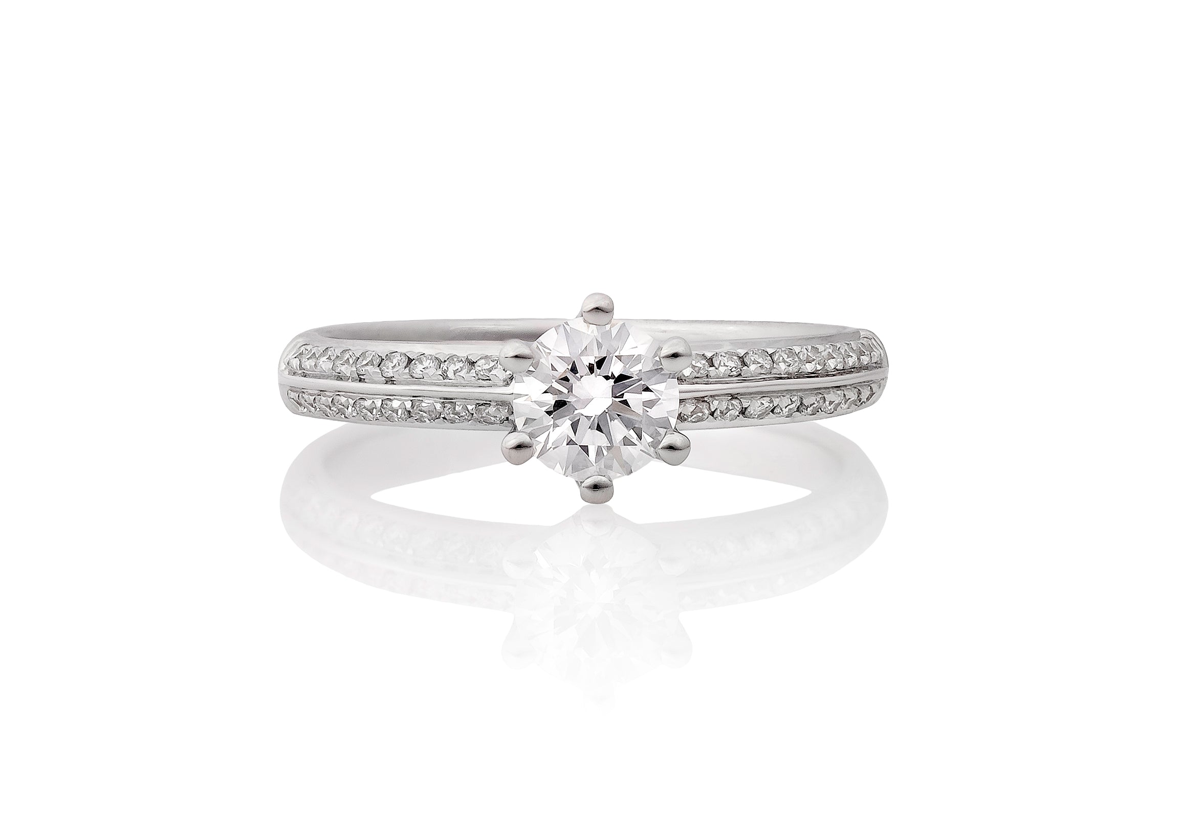 Penelope Lab Grown Diamond Solitaire Round Brilliant Cut Engagement Ring