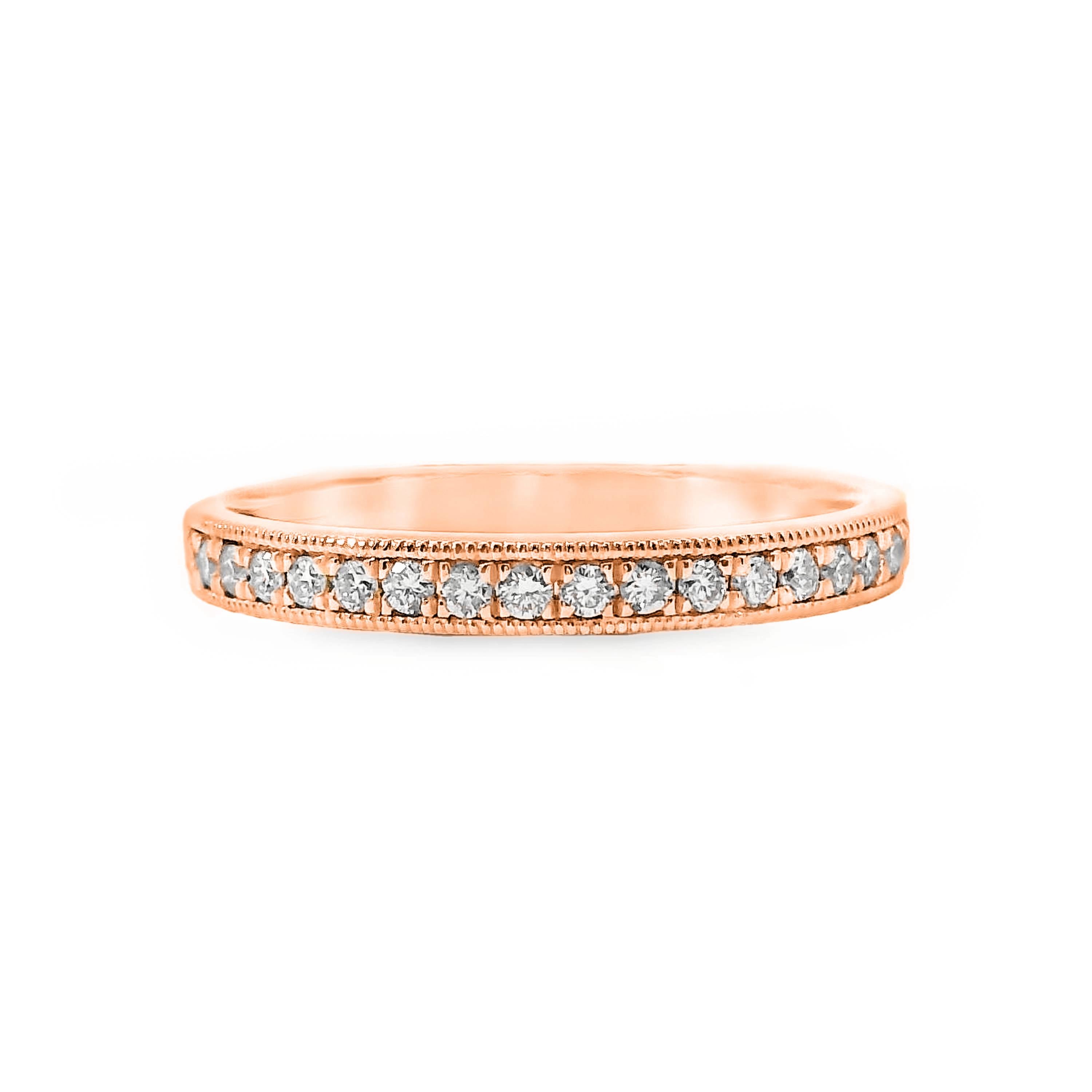 Grain Set Diamond Wedding Ring 19 = 0.20ct