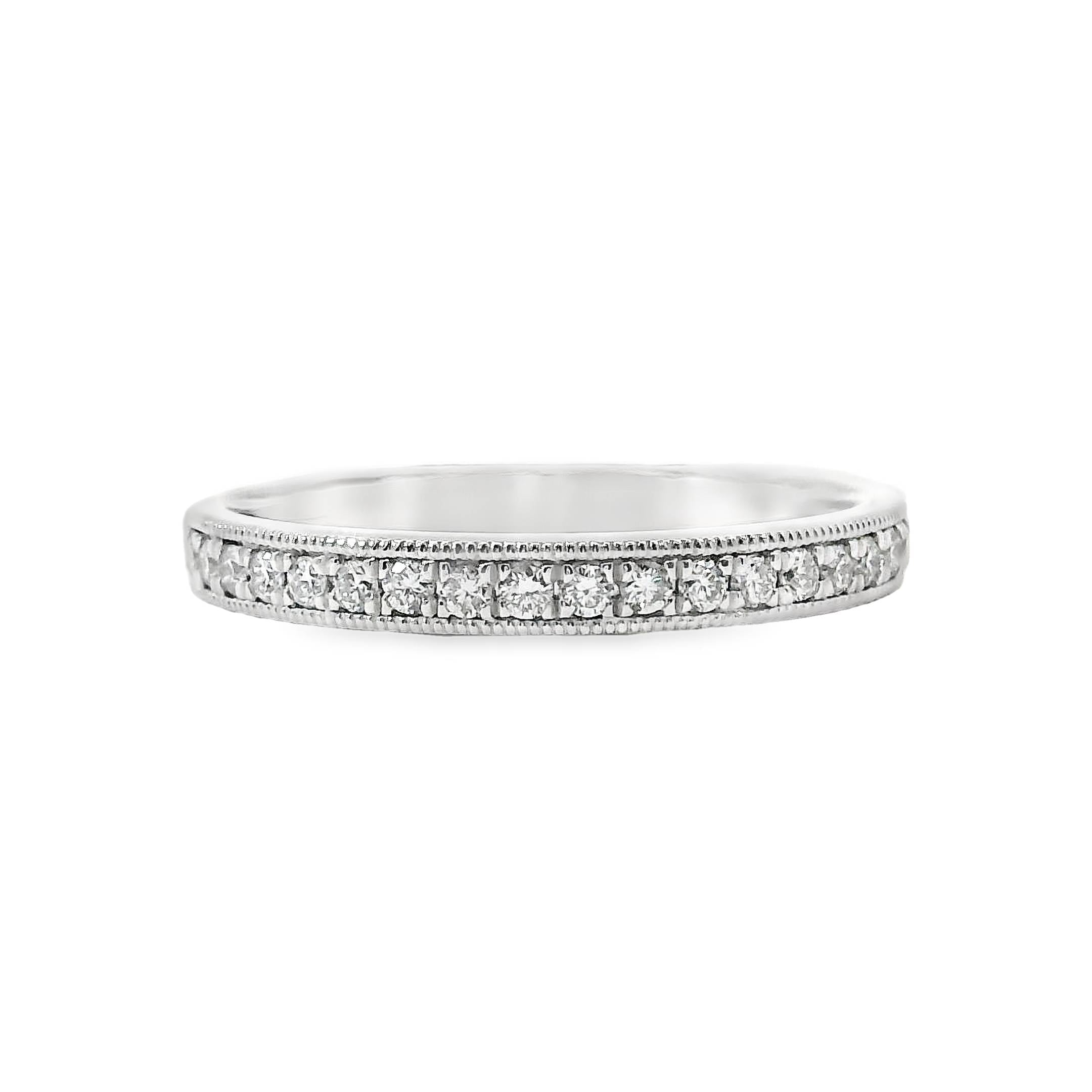 Grain Set Diamond Wedding Ring 19 = 0.20ct
