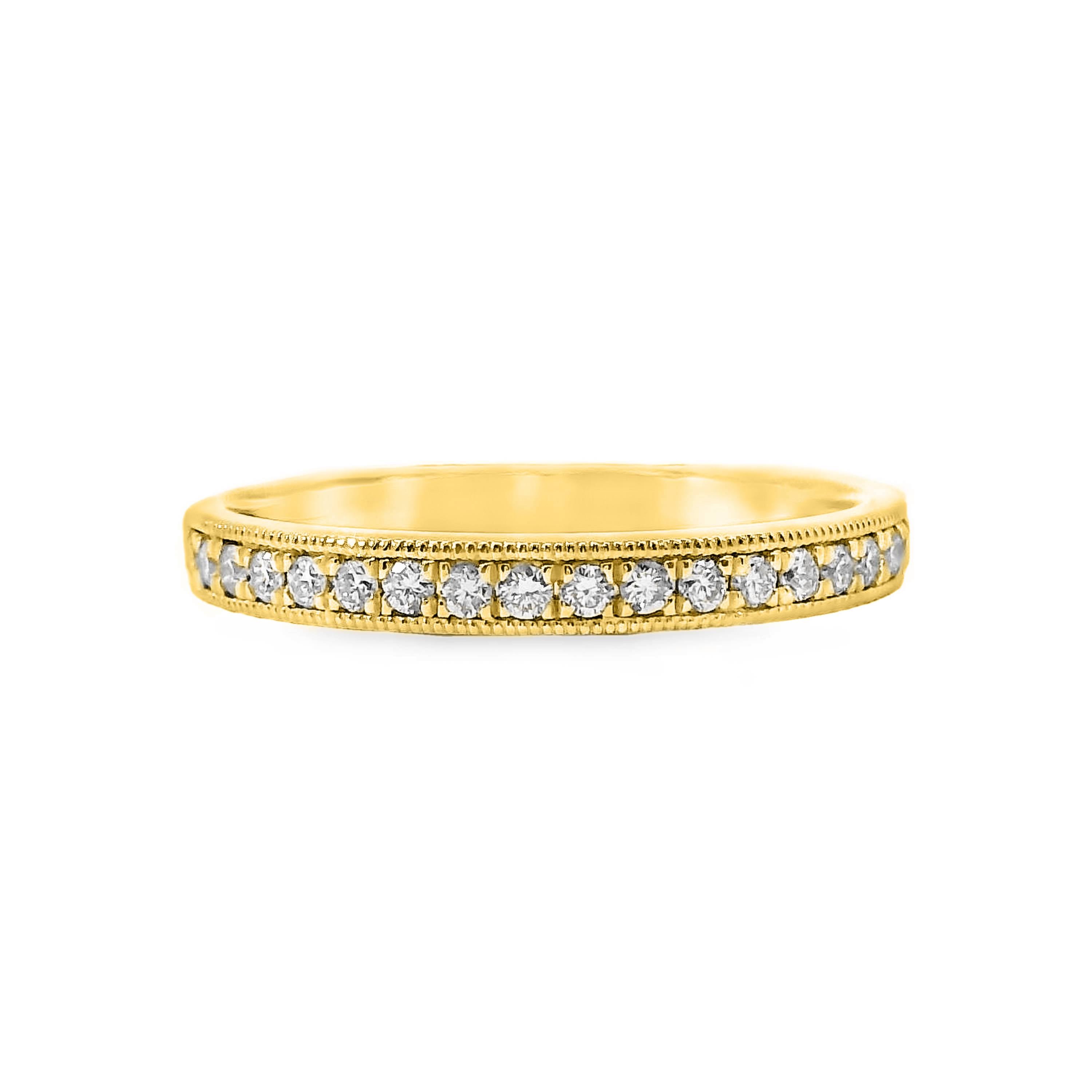 Grain Set Diamond Wedding Ring 19 = 0.20ct