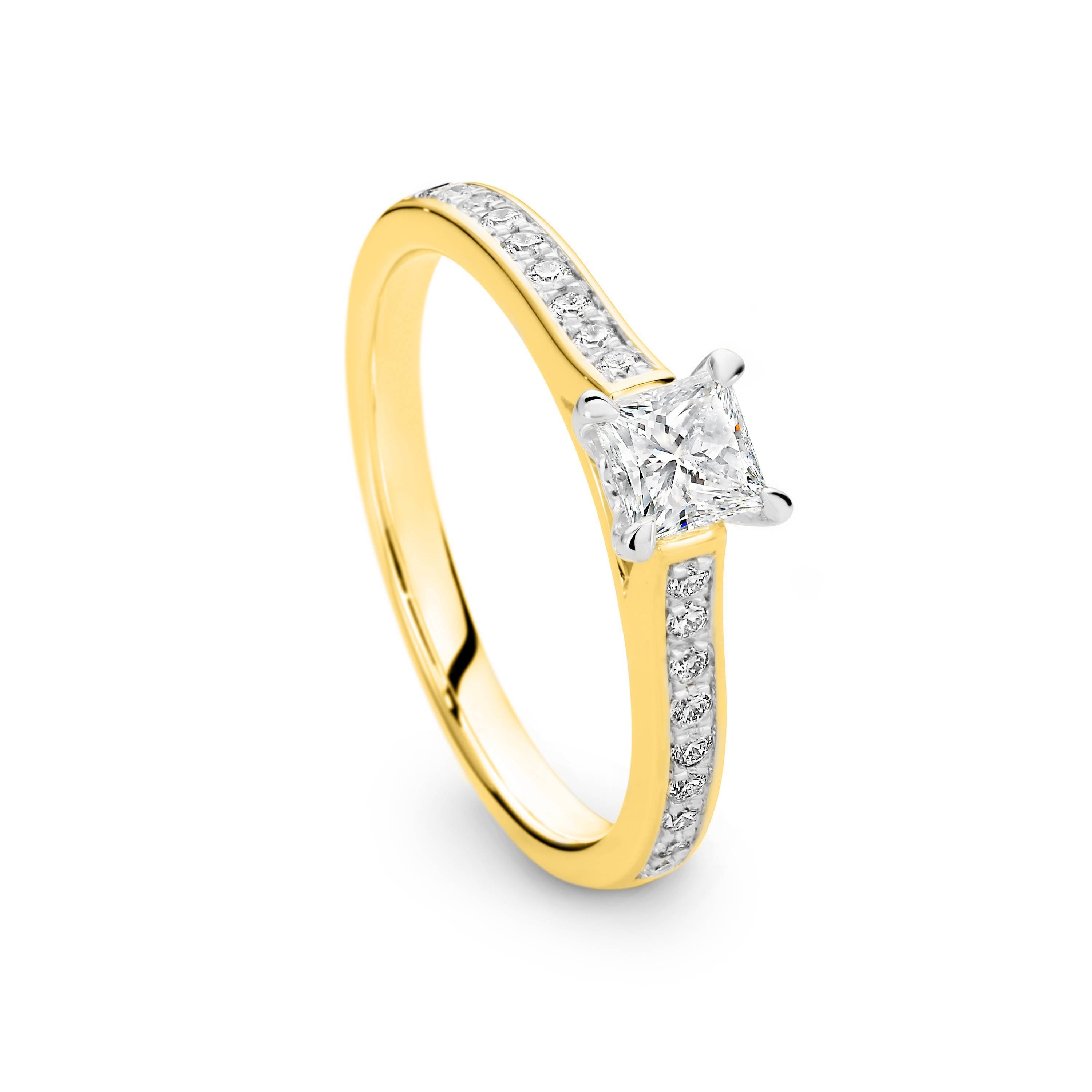 Alexis Diamond Solitaire Princess Cut Engagement Ring