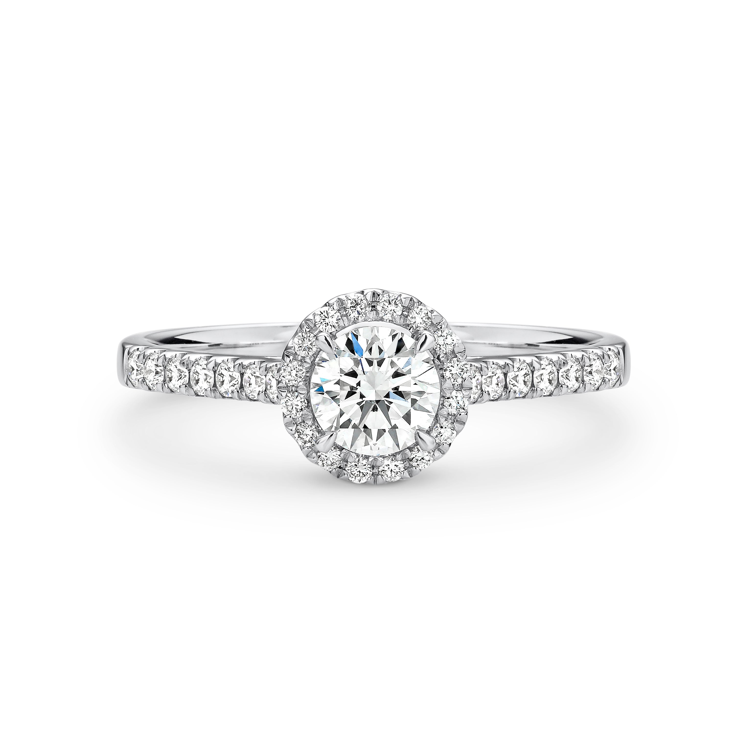 Sophia Lab Grown Diamond Halo Round Brilliant Cut Engagement Ring