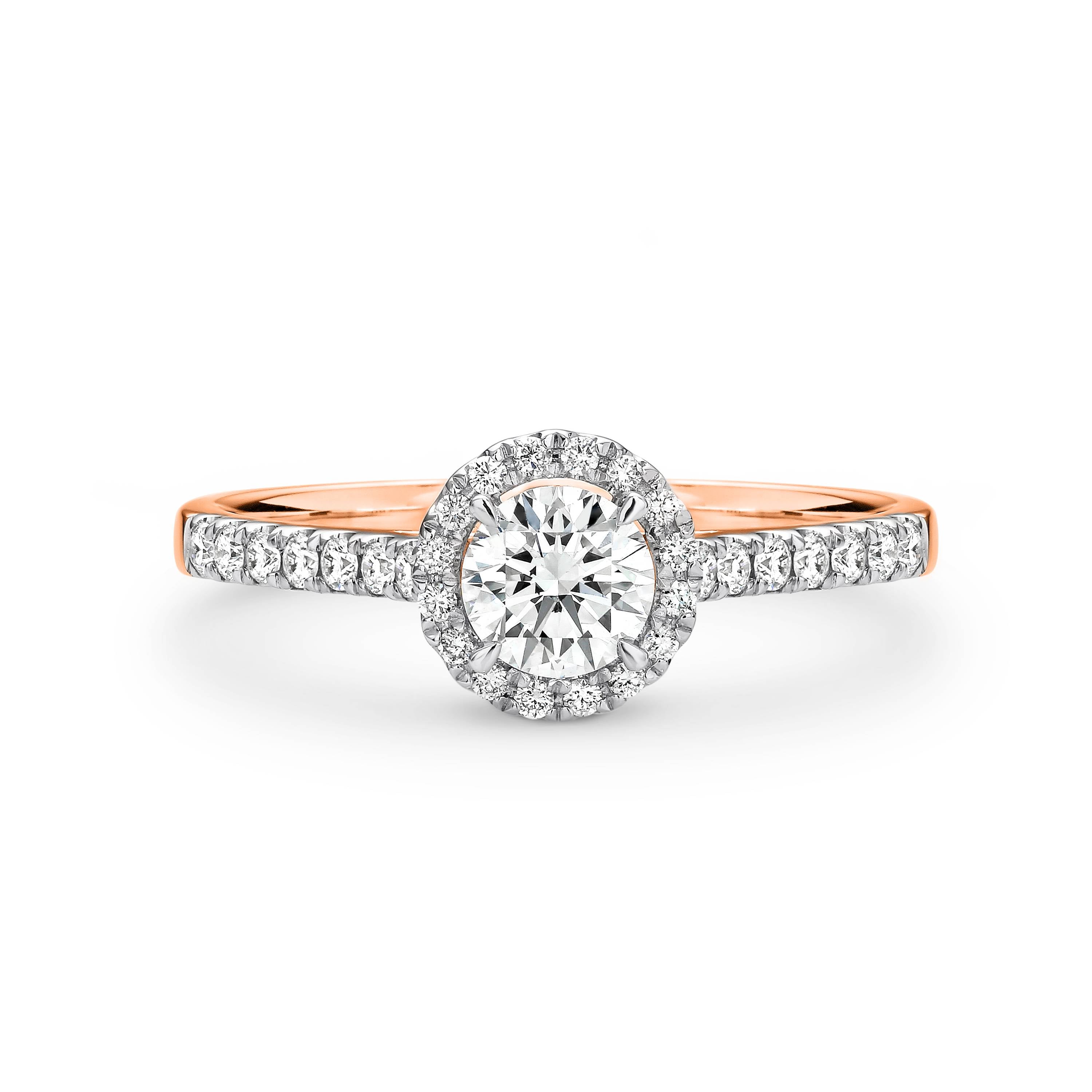 Sophia Diamond Halo Round Brilliant Cut Engagement Ring