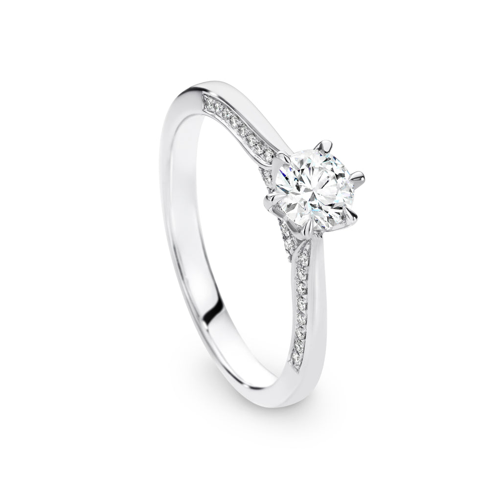 Jessica Diamond Solitaire Round Brilliant Cut Engagement Ring