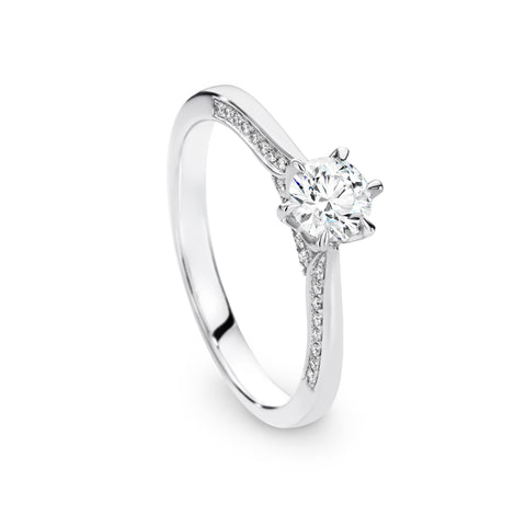 Jessica Diamond Solitaire Round Brilliant Cut Engagement Ring