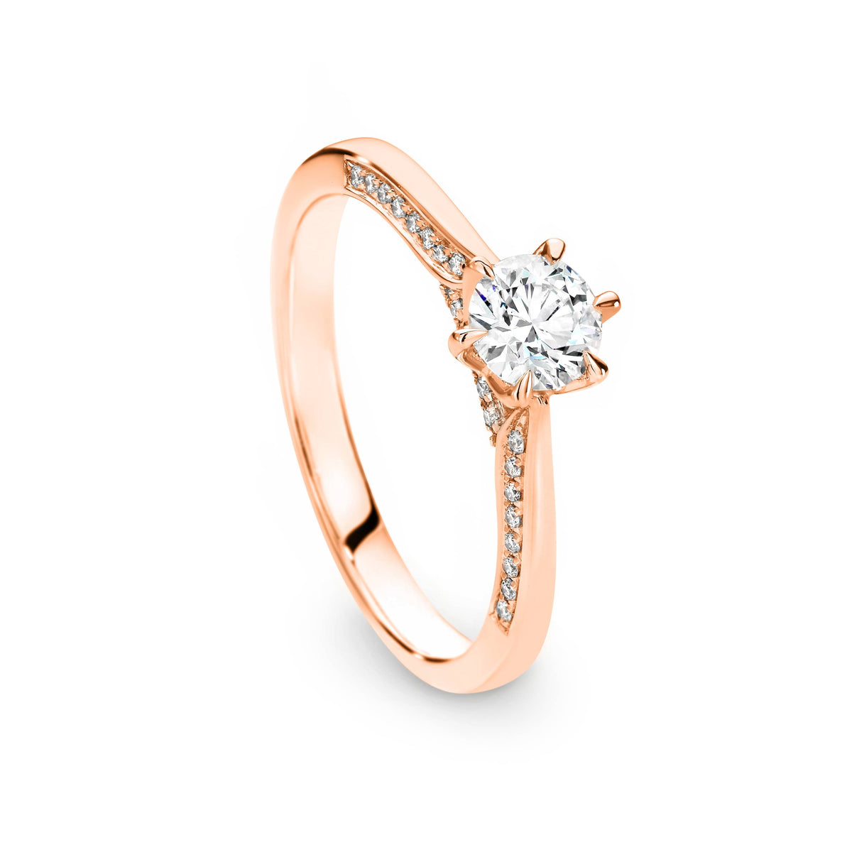 Jessica Diamond Solitaire Round Brilliant Cut Engagement Ring