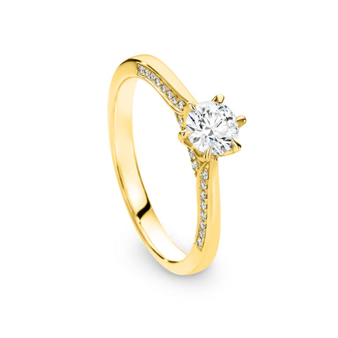 Jessica Diamond Solitaire Round Brilliant Cut Engagement Ring