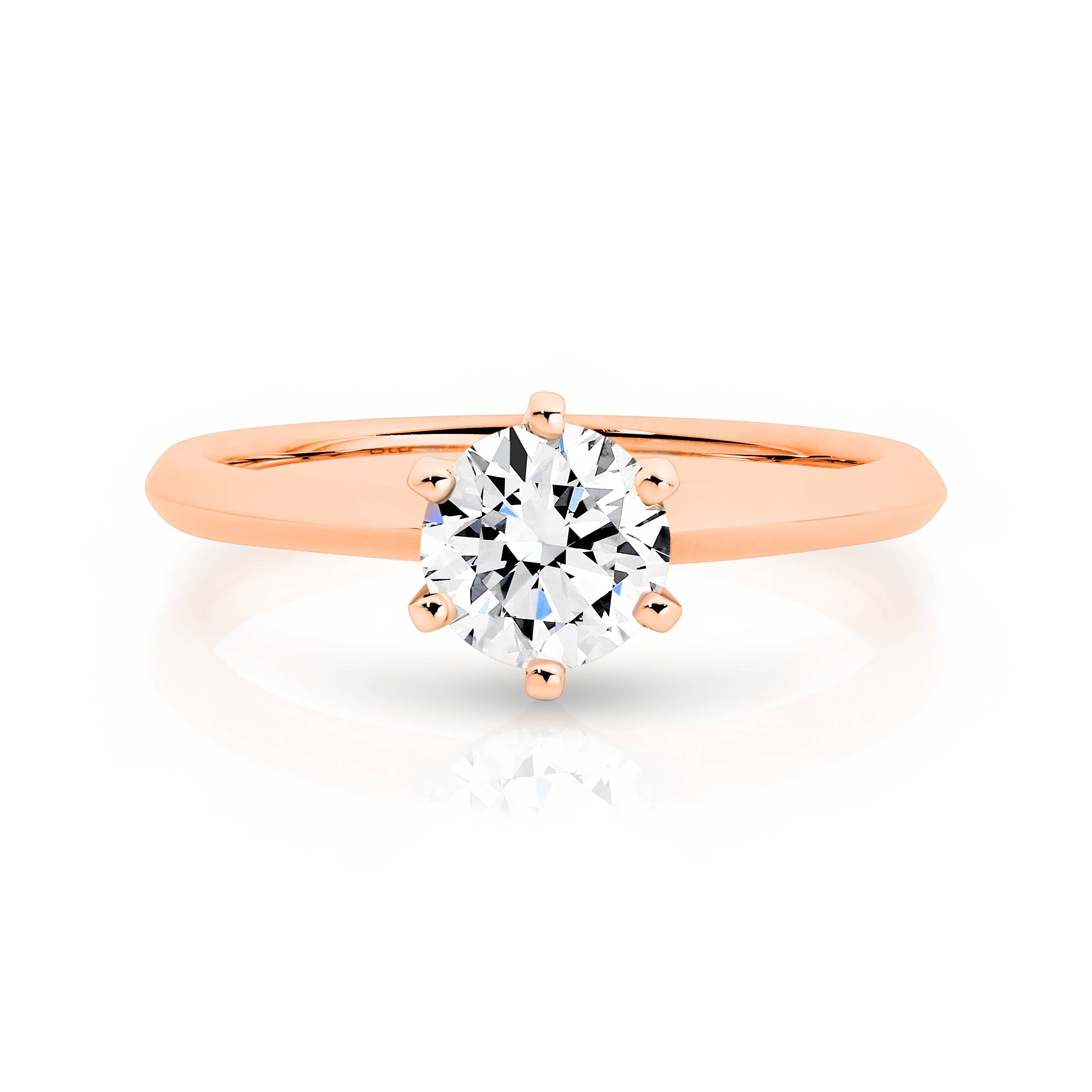 Laura Diamond Solitaire Round Brilliant Cut Engagement Ring