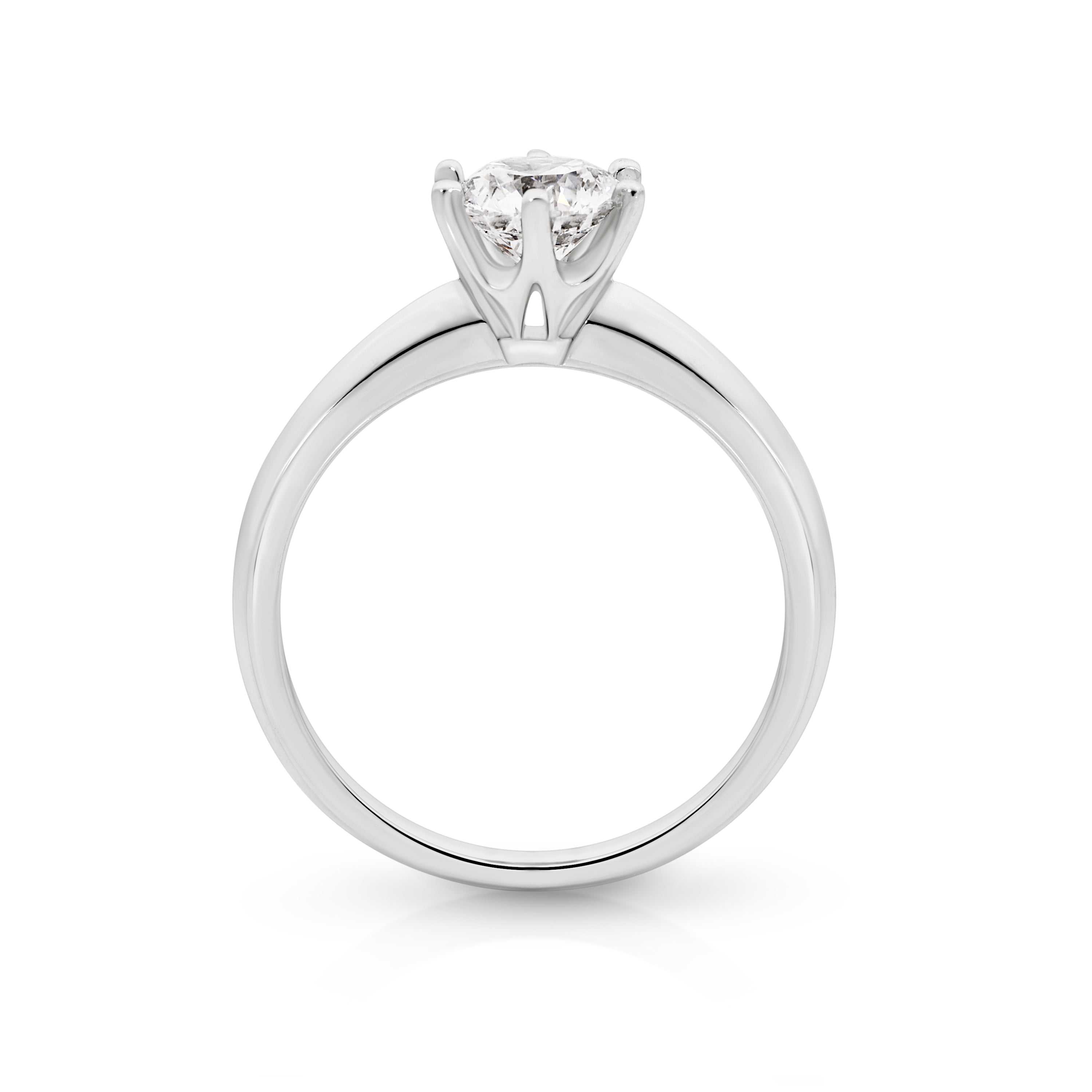 Laura Lab Grown Diamond Solitaire Round Brilliant Cut Engagement Ring
