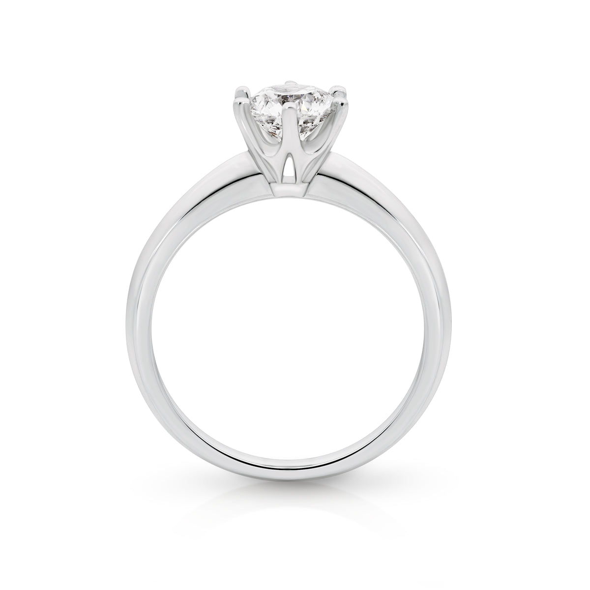 Laura Lab Grown Diamond Solitaire Round Brilliant Cut Engagement Ring