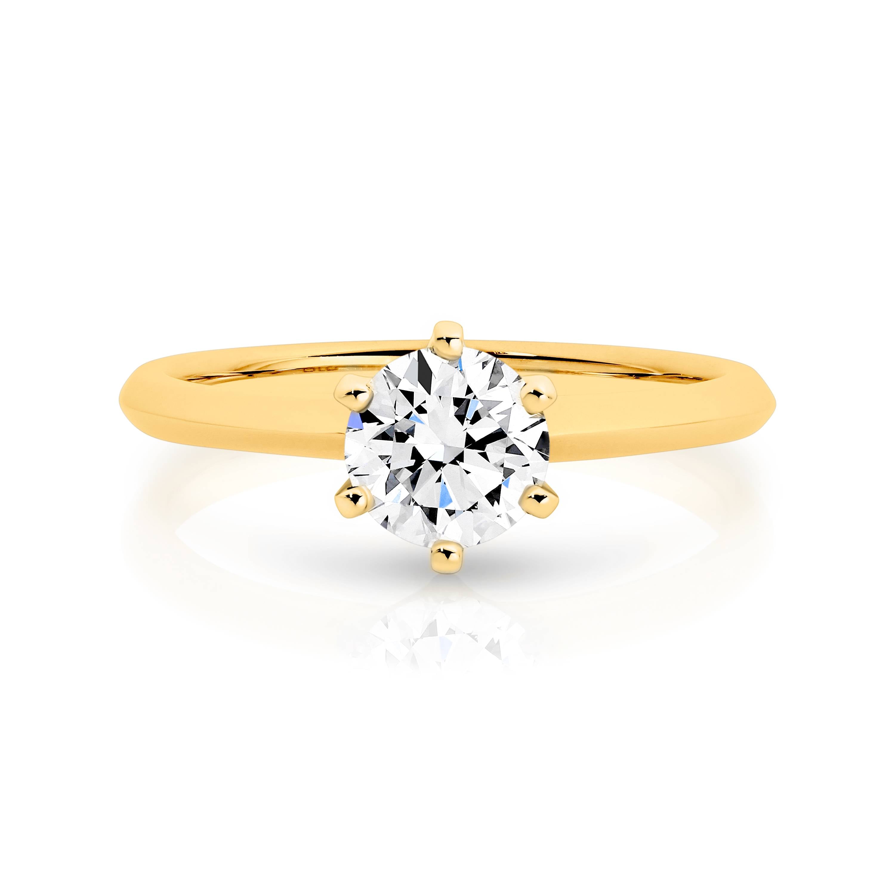 Laura Diamond Solitaire Round Brilliant Cut Engagement Ring
