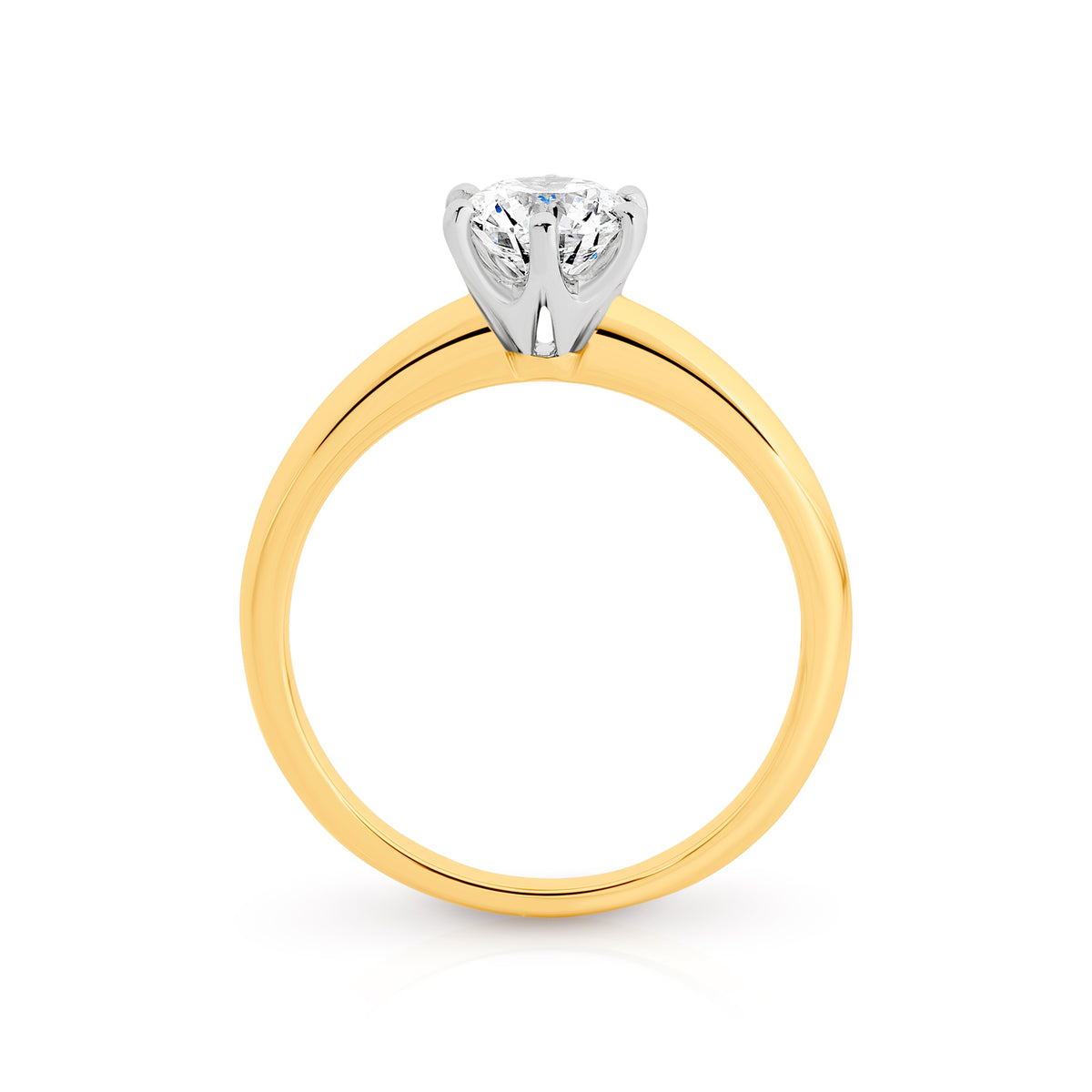 Laura Lab Grown Diamond Solitaire Round Brilliant Cut Engagement Ring
