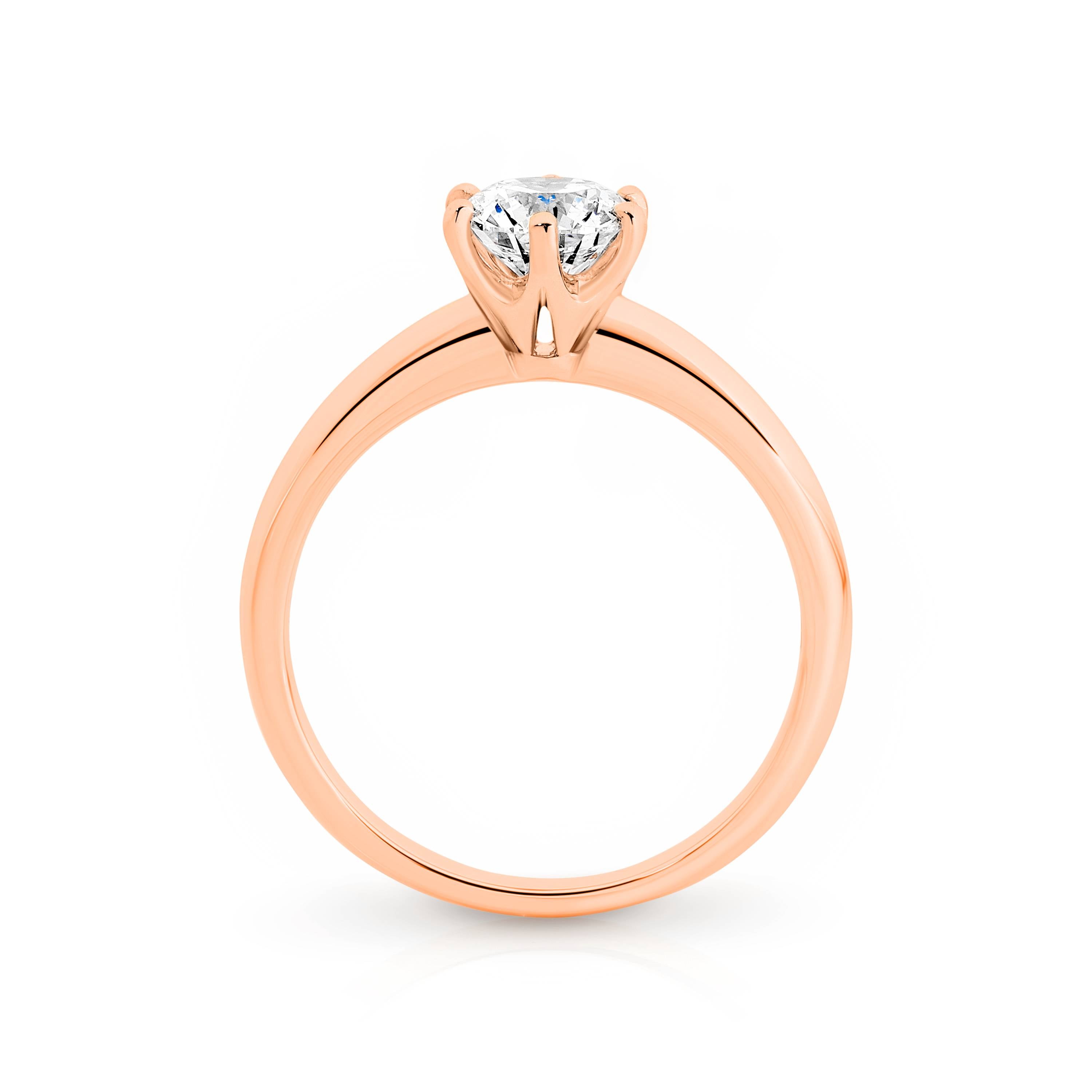 Laura Diamond Solitaire Round Brilliant Cut Engagement Ring