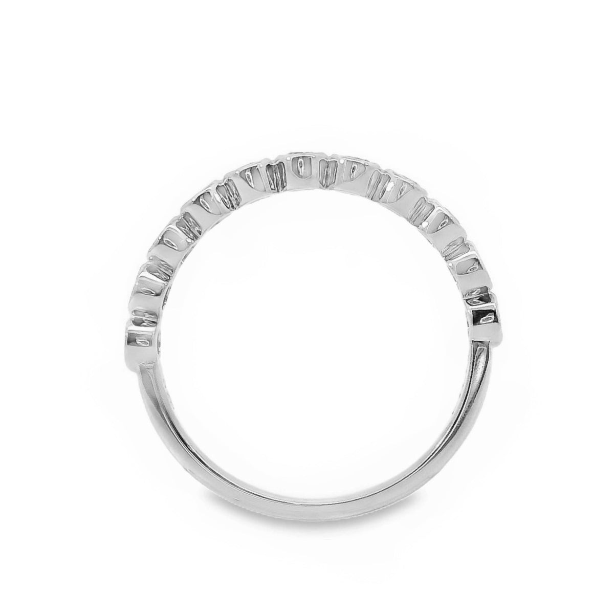 Fine Brilliant Cut Diamond Bezel Set Ring