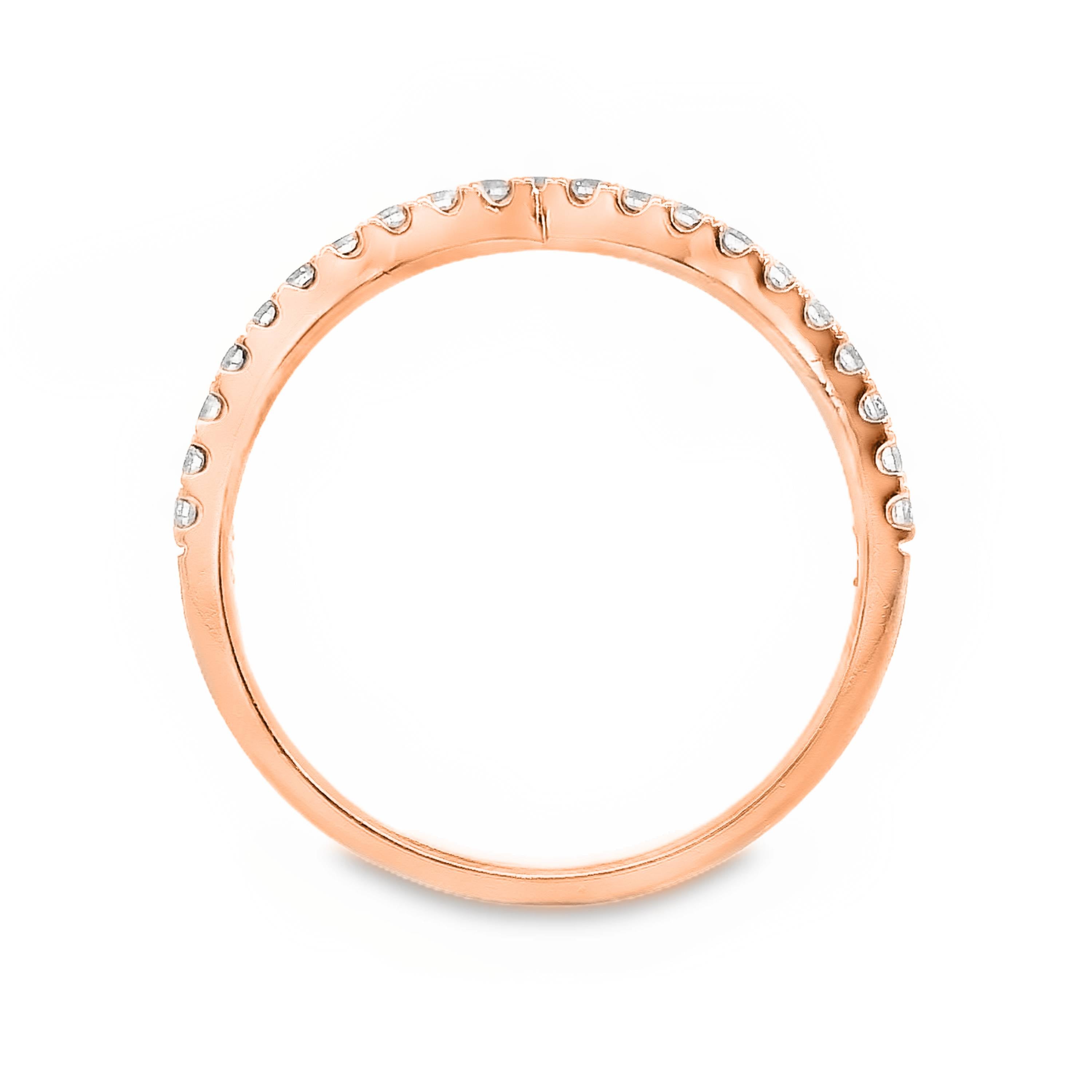 Wishbone Ring With Diamonds Claw Set 21 = 0.25ct