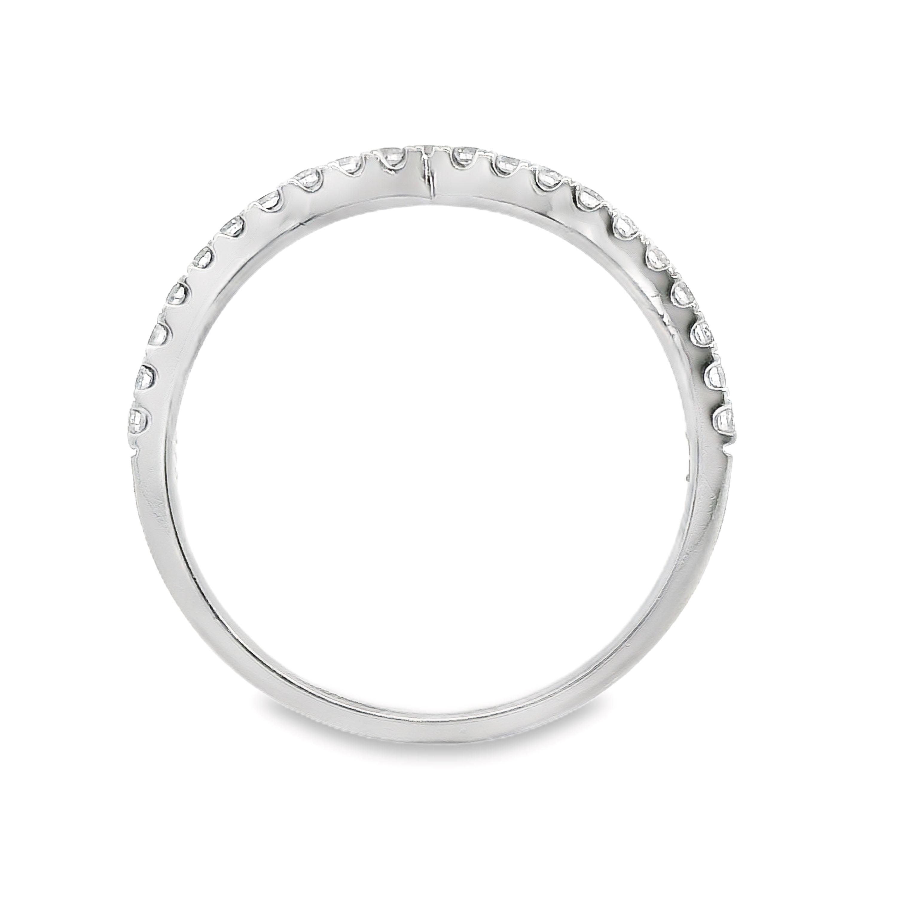 Wishbone Ring With Diamonds Claw Set 21 = 0.25ct