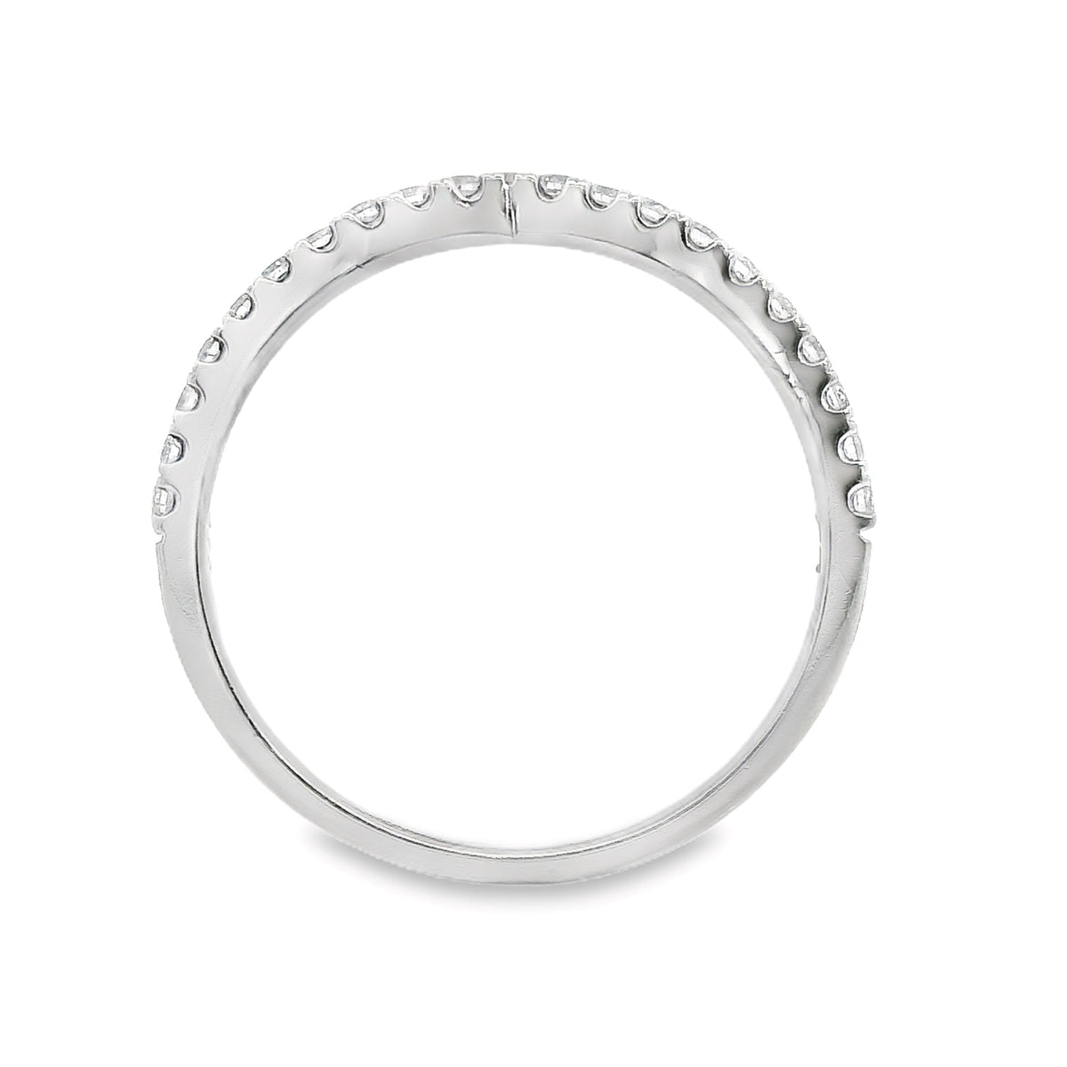 Wishbone Ring With Diamonds Claw Set 21 = 0.25ct