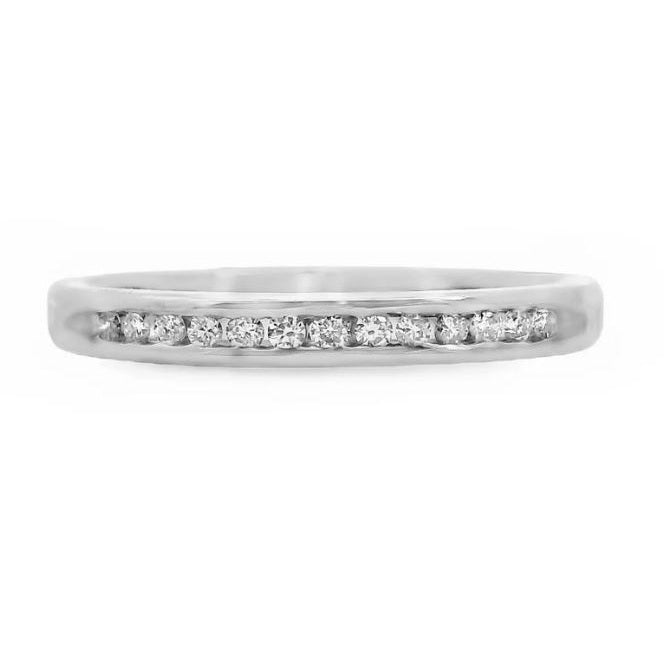 Brilliant Cut Diamond Channel Set Ring 13 = 0.11ct