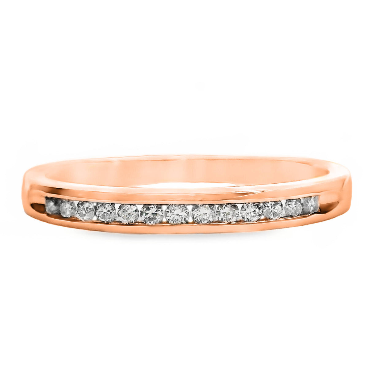 Brilliant Cut Diamond Channel Set Ring 13 = 0.11ct