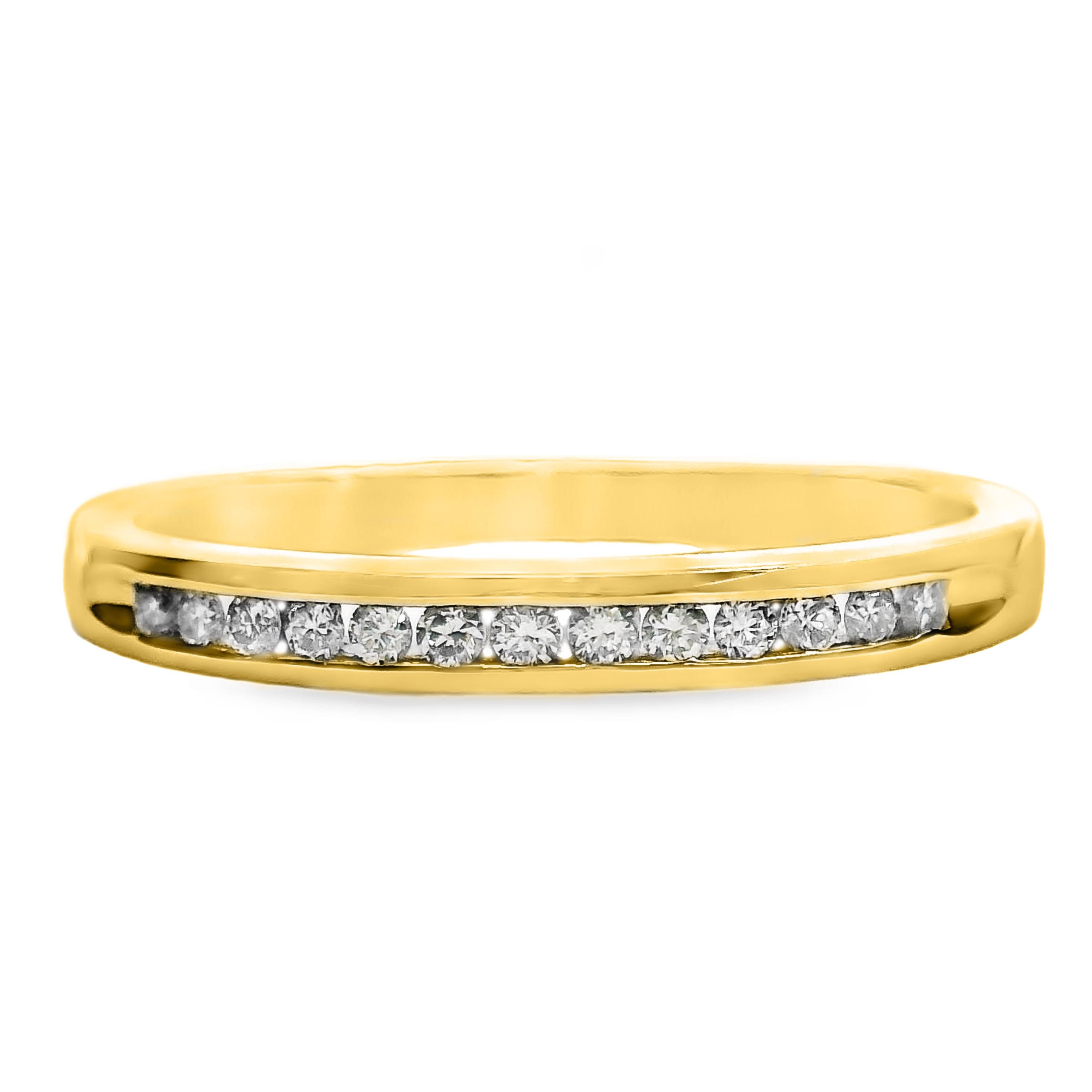 Brilliant Cut Diamond Channel Set Ring 13 = 0.11ct