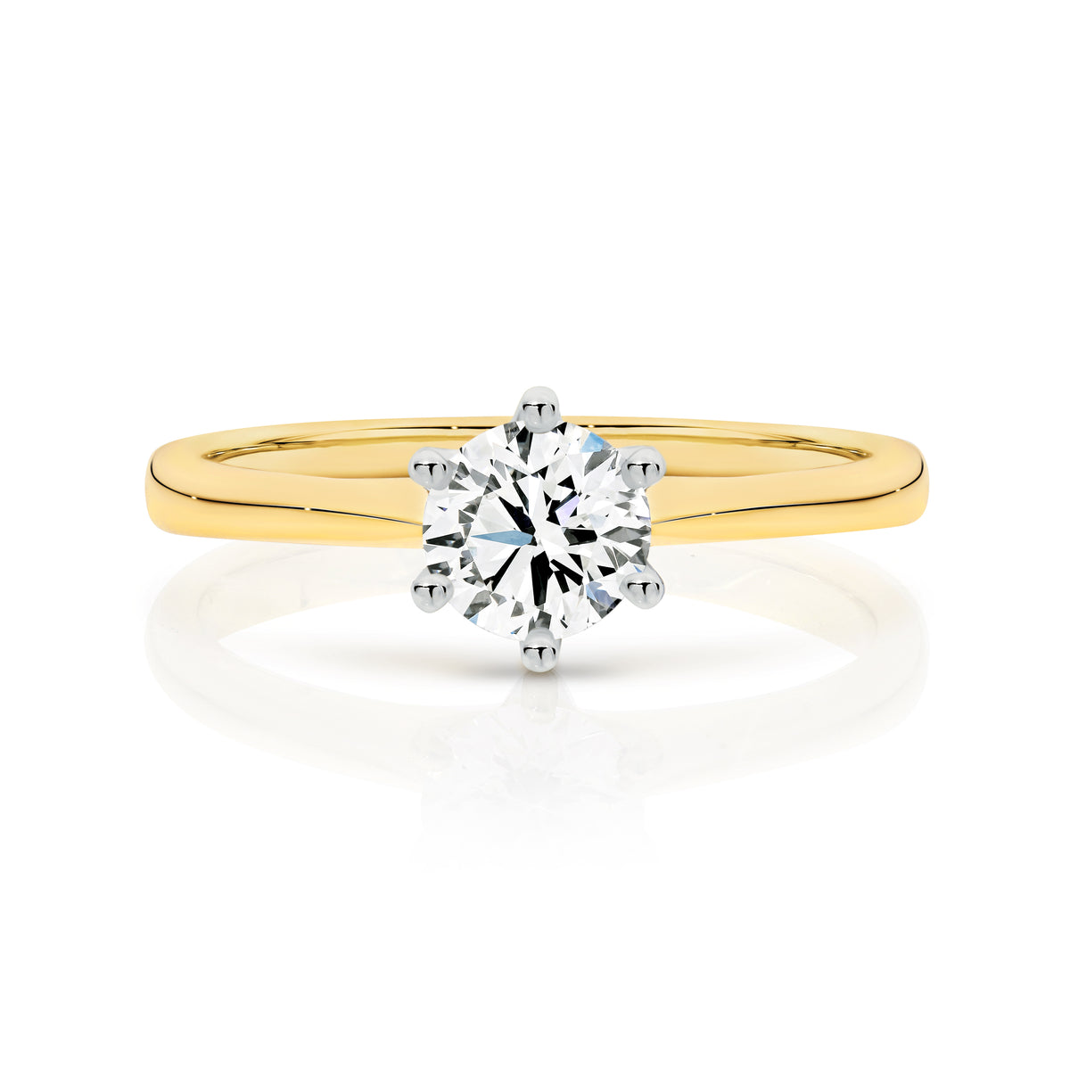 Amelia Lab Grown Diamond Solitaire Round Brilliant Cut Engagement Ring