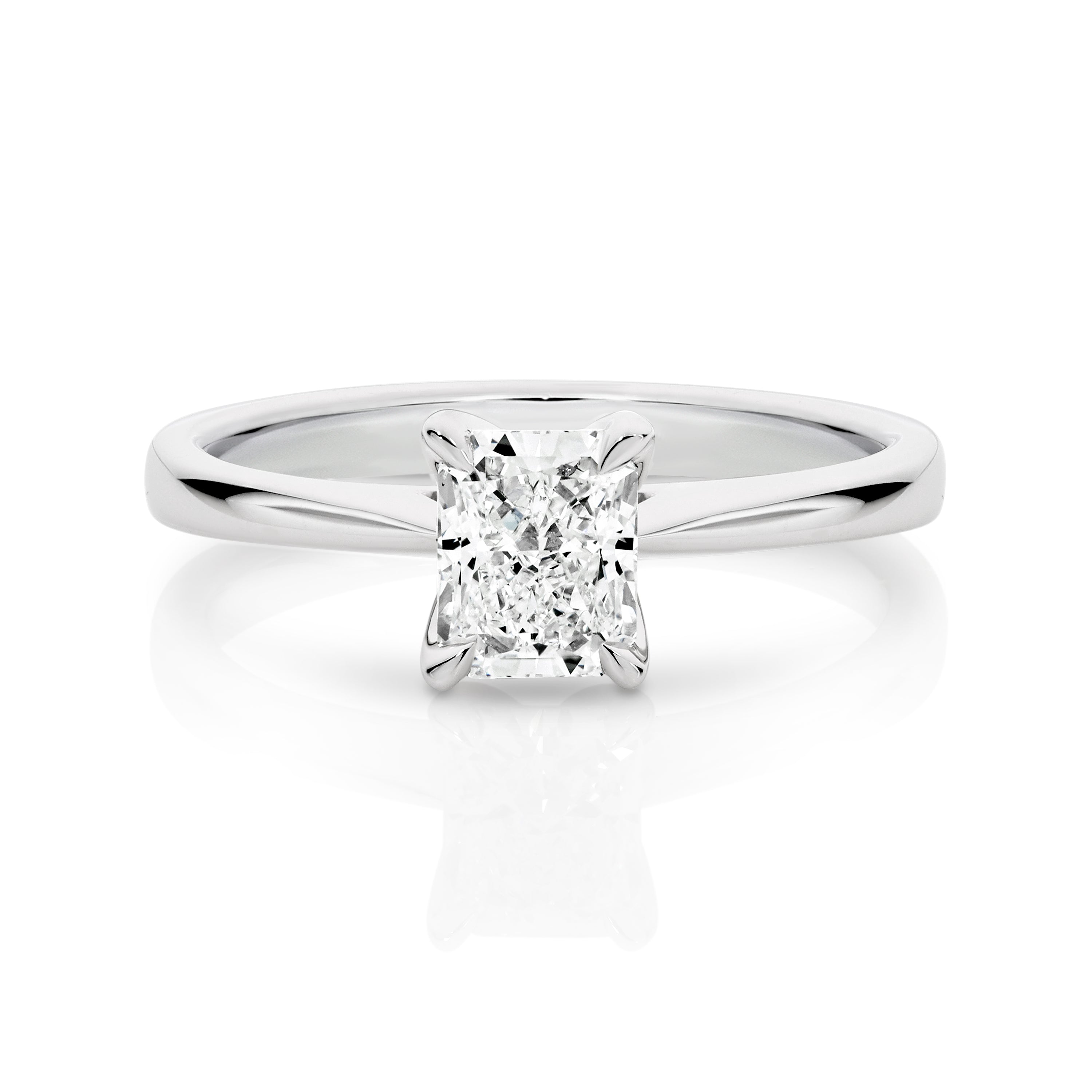Siena Diamond Solitaire Long Radiant Cut Engagement Ring