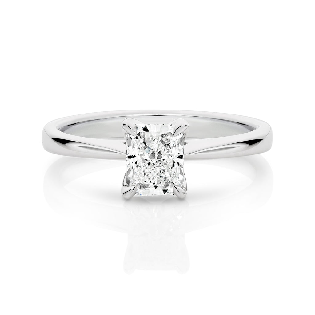 Siena Diamond Solitaire Long Radiant Cut Engagement Ring
