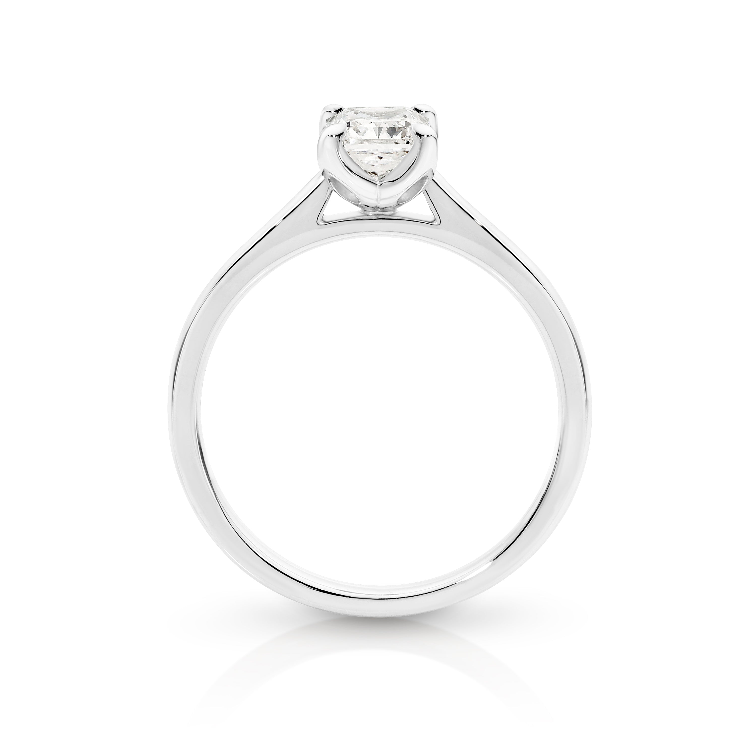 Siena Diamond Solitaire Long Radiant Cut Engagement Ring