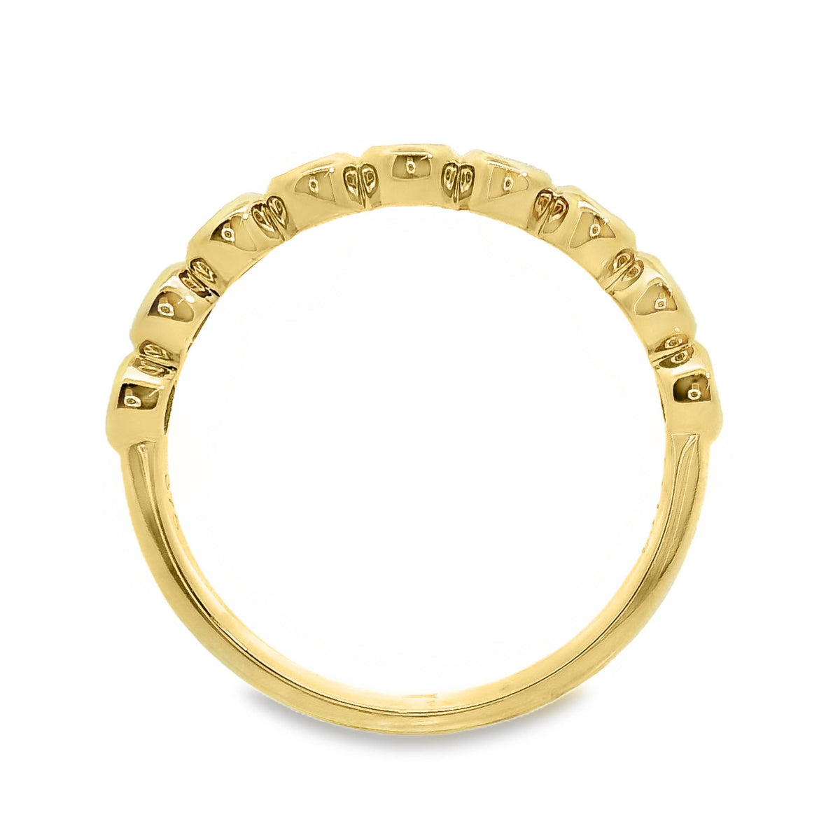 Brilliant Cut Diamond Bezel Set Ring